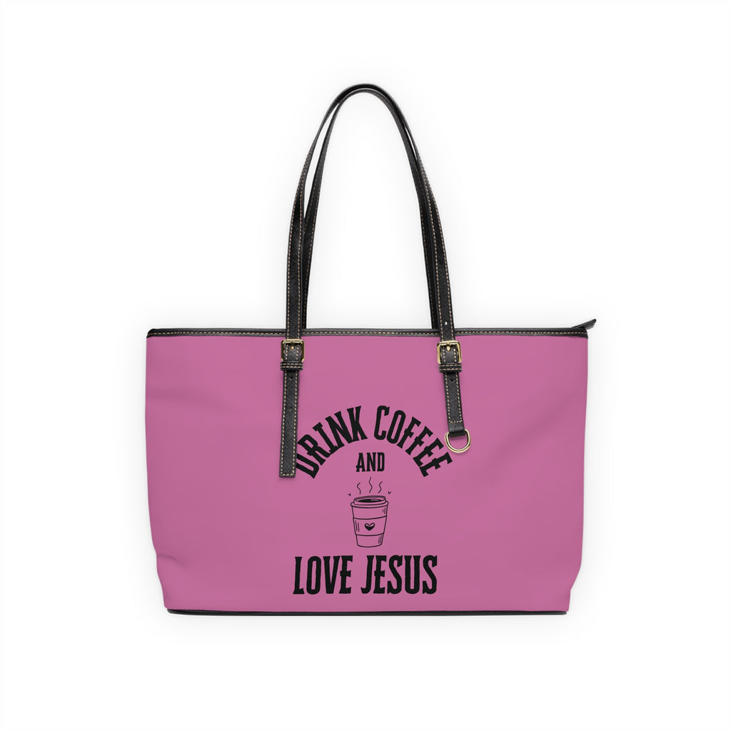 Coffee & Christ Handbag - PU Leather Shoulder Bag