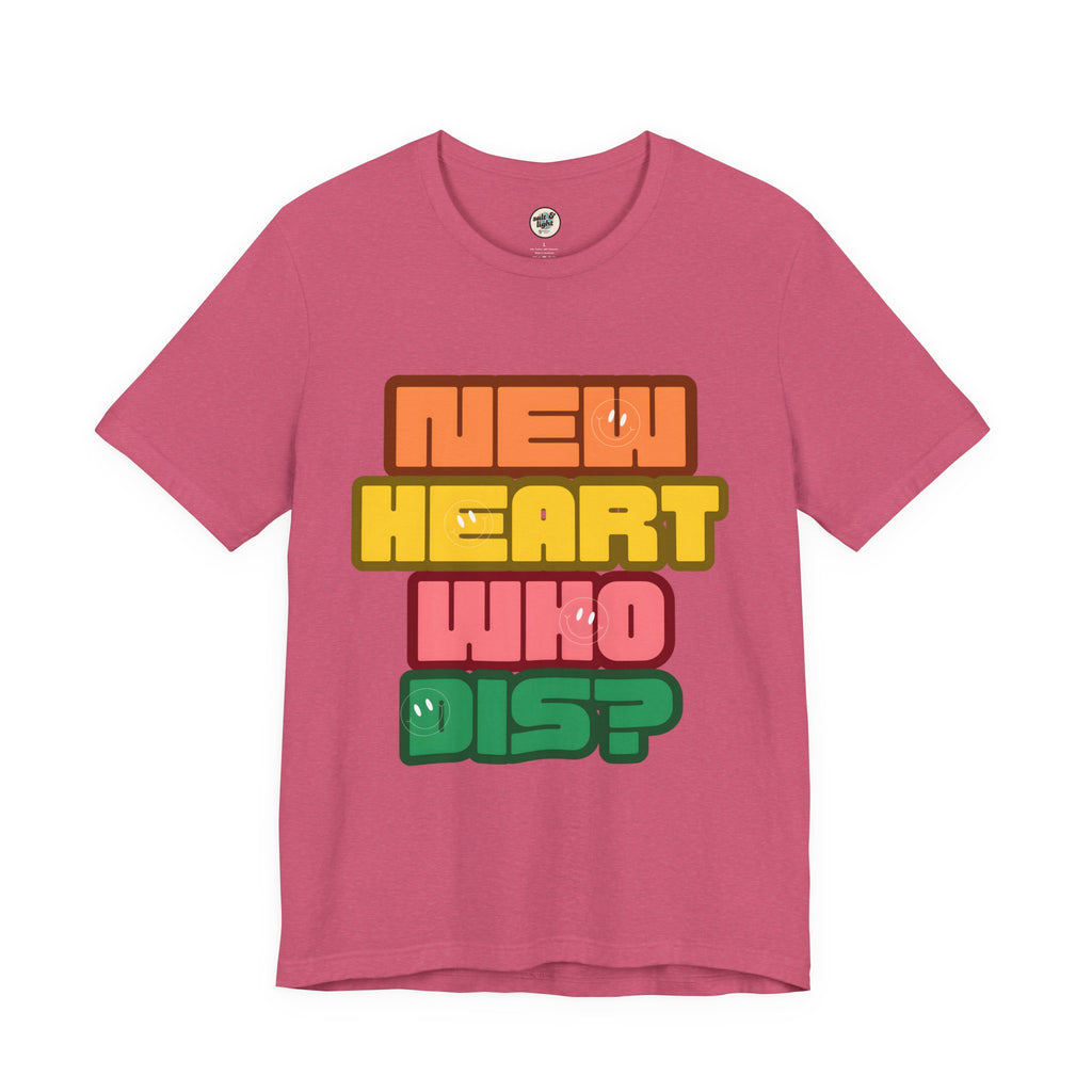 New Heart Tee, Perfect for Gift, Casual Wear, Christian Clothing, Gifts for Ministry, Christmas Gifts, Birthday Gifts, Gifts for Her, Gifts for Friends