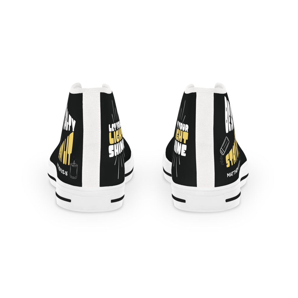 Be Salty Stay Lit Men's High Top Sneakers