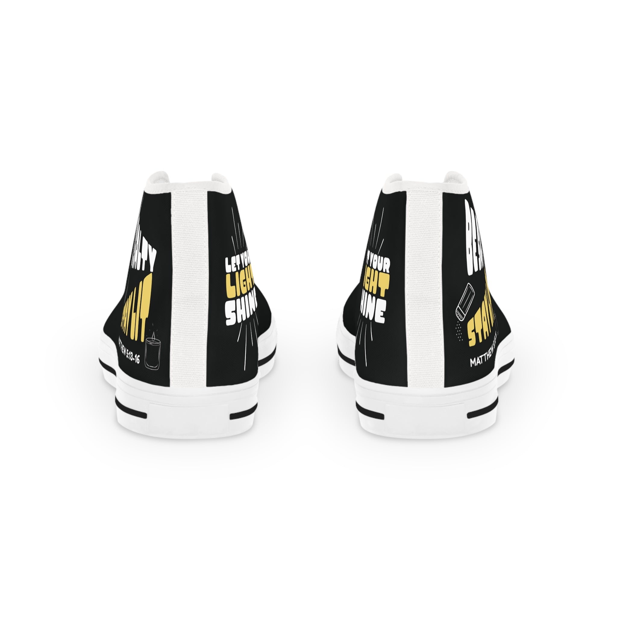 Be Salty Stay Lit Men's High Top Sneakers