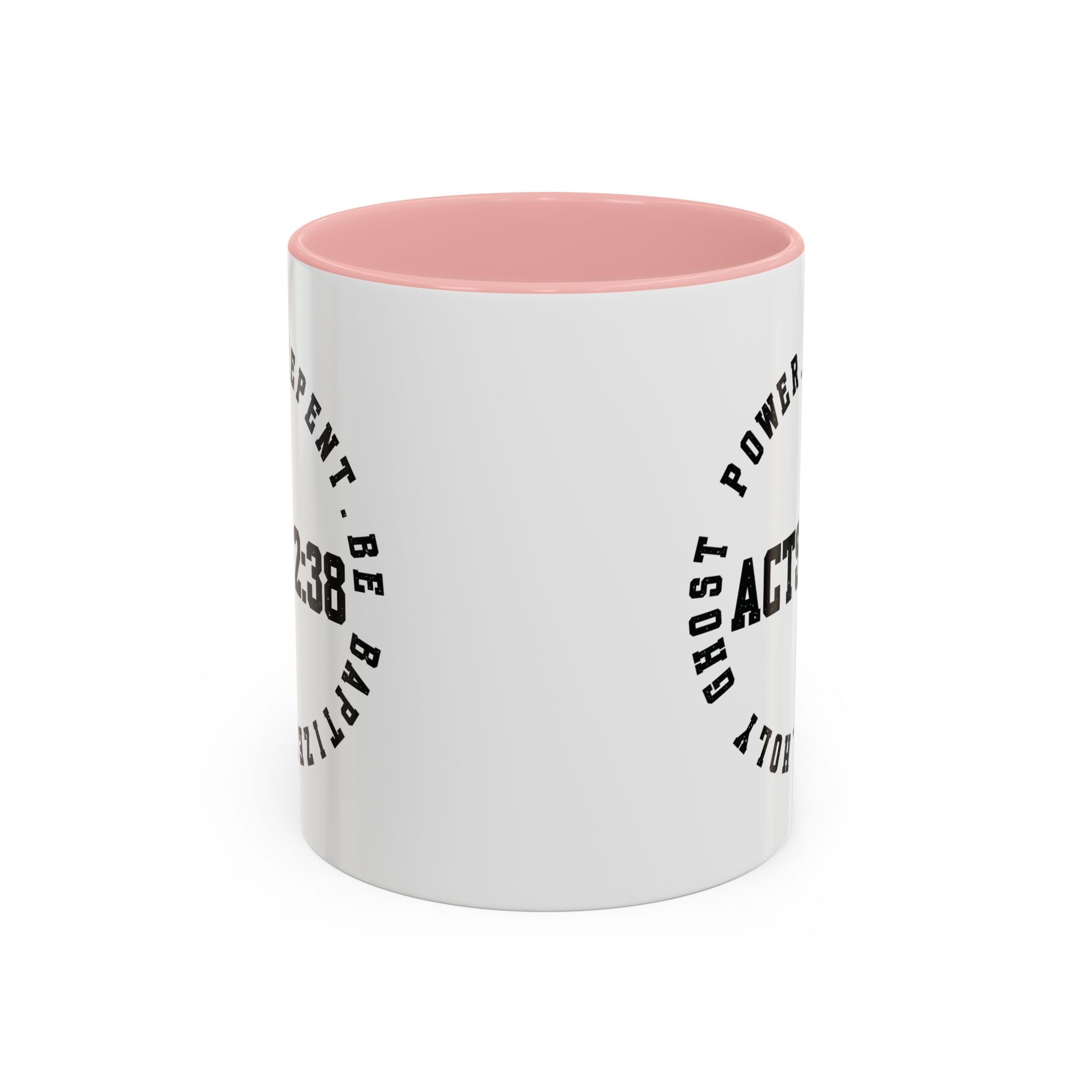 🔥 Acts 2:38 Circle Mug – Bold Faith, Multiple Colors Ceramic Coffee Mug (11, 15oz), Gifts for Church, Christmas Gifts, Birthday Gifts, Baptism Gifts, Gifts for Her, Gifts for Him, Gifts for Ministry