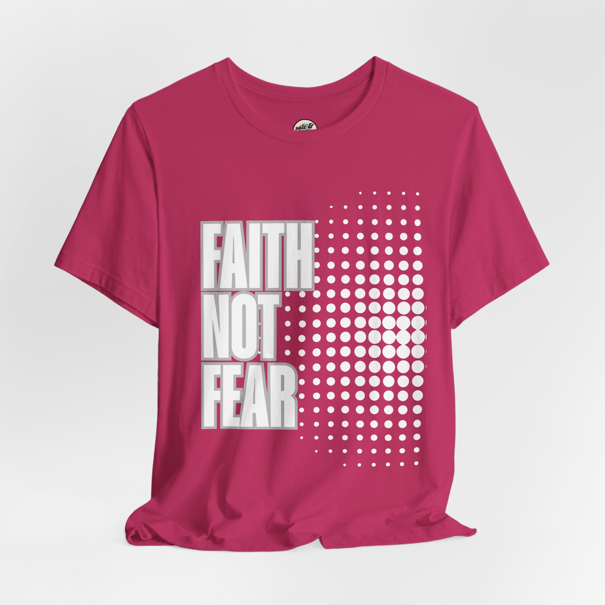 Faith Not Fear Tee - Dark Colors, Perfect for Gift, Casual Wear, Christian Clothing, Gifts for Ministry, Christmas Gifts, Birthday Gifts, Gifts for Her, Gifts for Friends