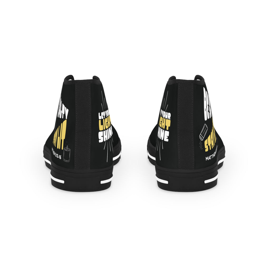 Be Salty Stay Lit Men's High Top Sneakers