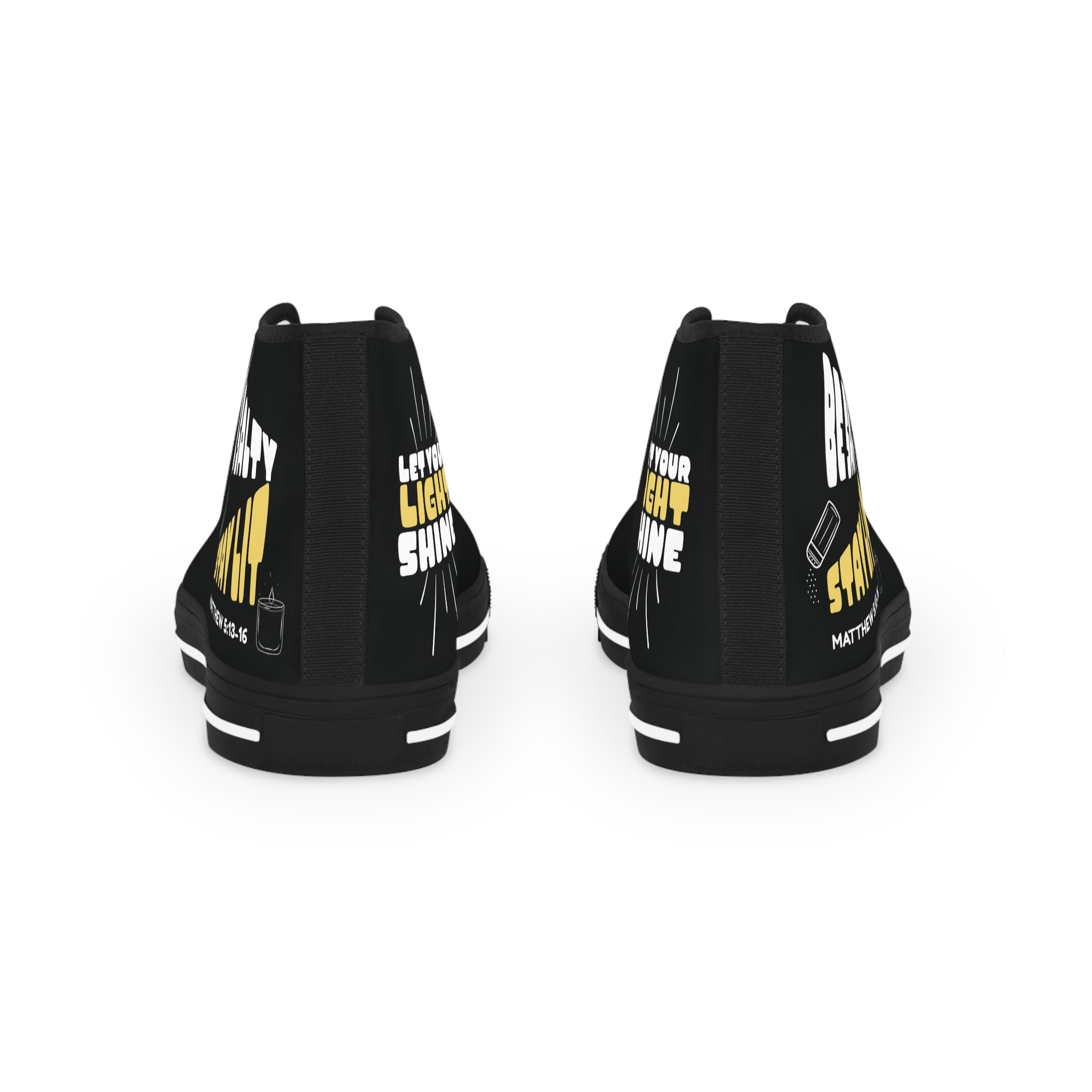 Be Salty Stay Lit Men's High Top Sneakers