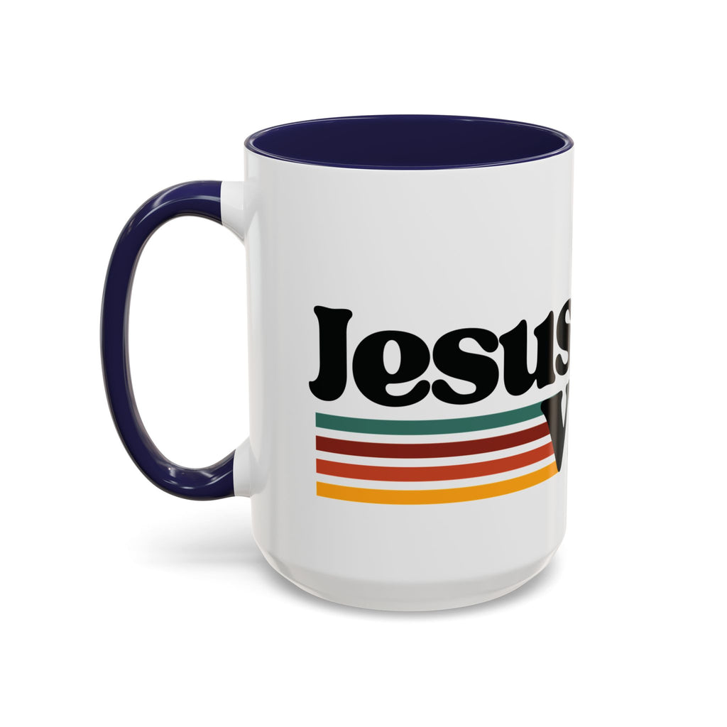 ☕️ Jesus Vibes Since Forever Mug – Retro Faith Edition, (11oz, 15oz) Christian Gifts, Christmas Gifts, Birthday Gifts, Gifts for Her, Gifts for Him, Gifts for Ministry, Retro Coffee Mugs