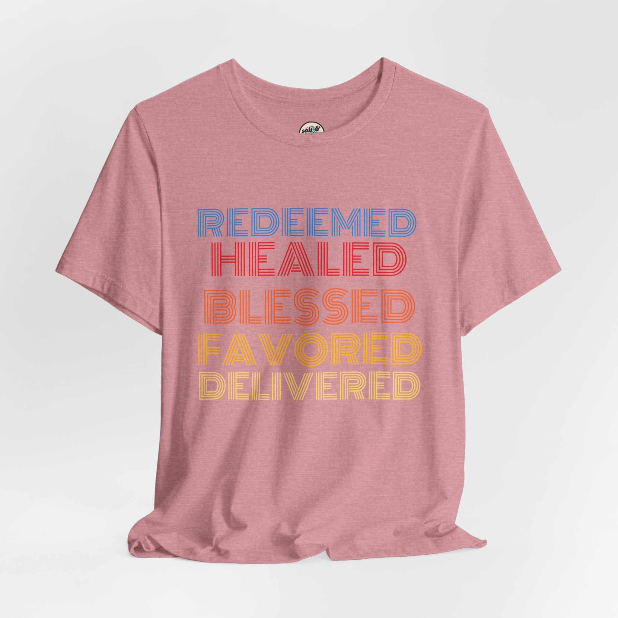 Redeemed Tee, Perfect for Gift, Casual Wear, Christian Clothing, Gifts for Ministry, Christmas Gifts, Birthday Gifts, Gifts for Her, Gifts for Friends