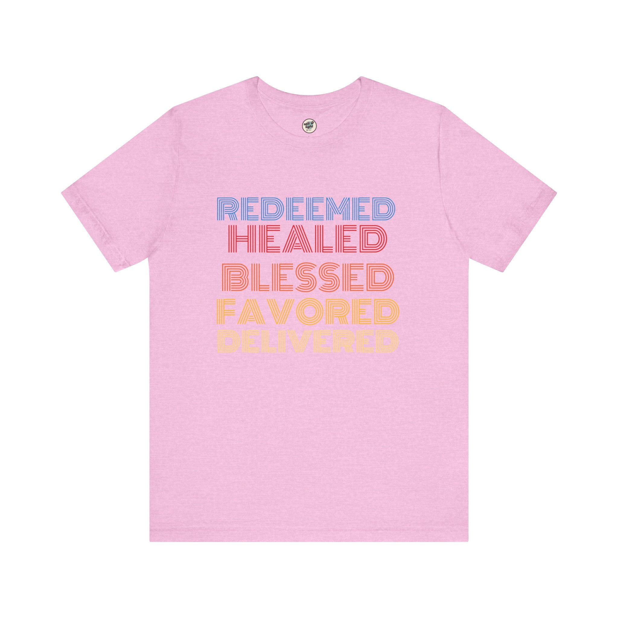 Redeemed Tee, Perfect for Gift, Casual Wear, Christian Clothing, Gifts for Ministry, Christmas Gifts, Birthday Gifts, Gifts for Her, Gifts for Friends
