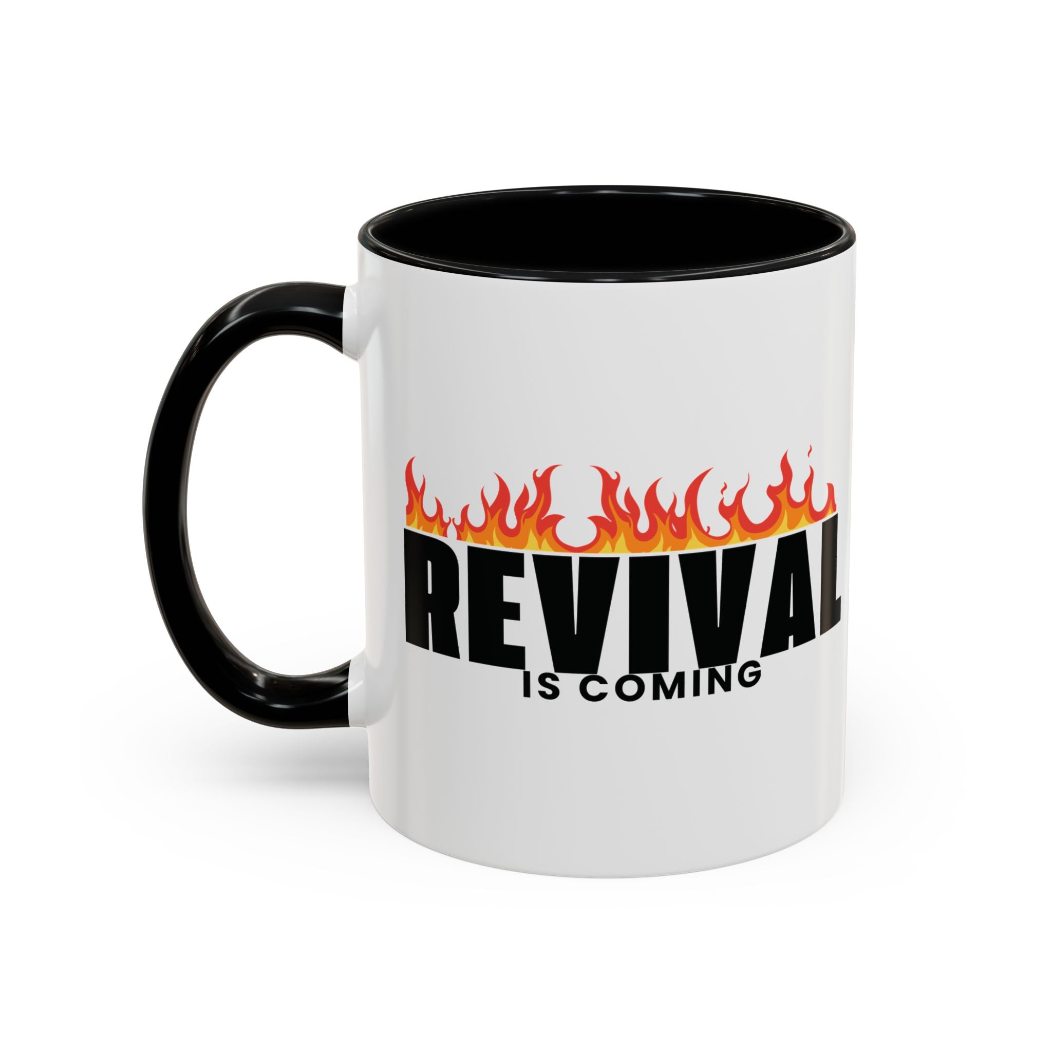 Revival is Coming Mug – Bold Faith, Multiple Colors Ceramic Coffee Mug (11, 15oz), Gifts for Church, Christmas Gifts, Birthday Gifts, Baptism Gifts, Gifts for Her, Gifts for Him, Gifts for Ministry