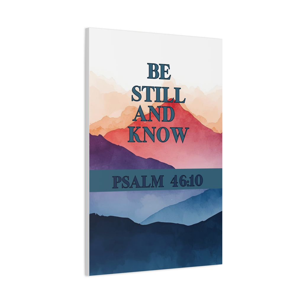 🌄 Be Still and Know Wall Art – Psalm 46:10 Mountain Sunrise Edition Christian Wall Art, Christian Gifts, Gifts for the Home, Birthday Gifts, Christmas Gifts