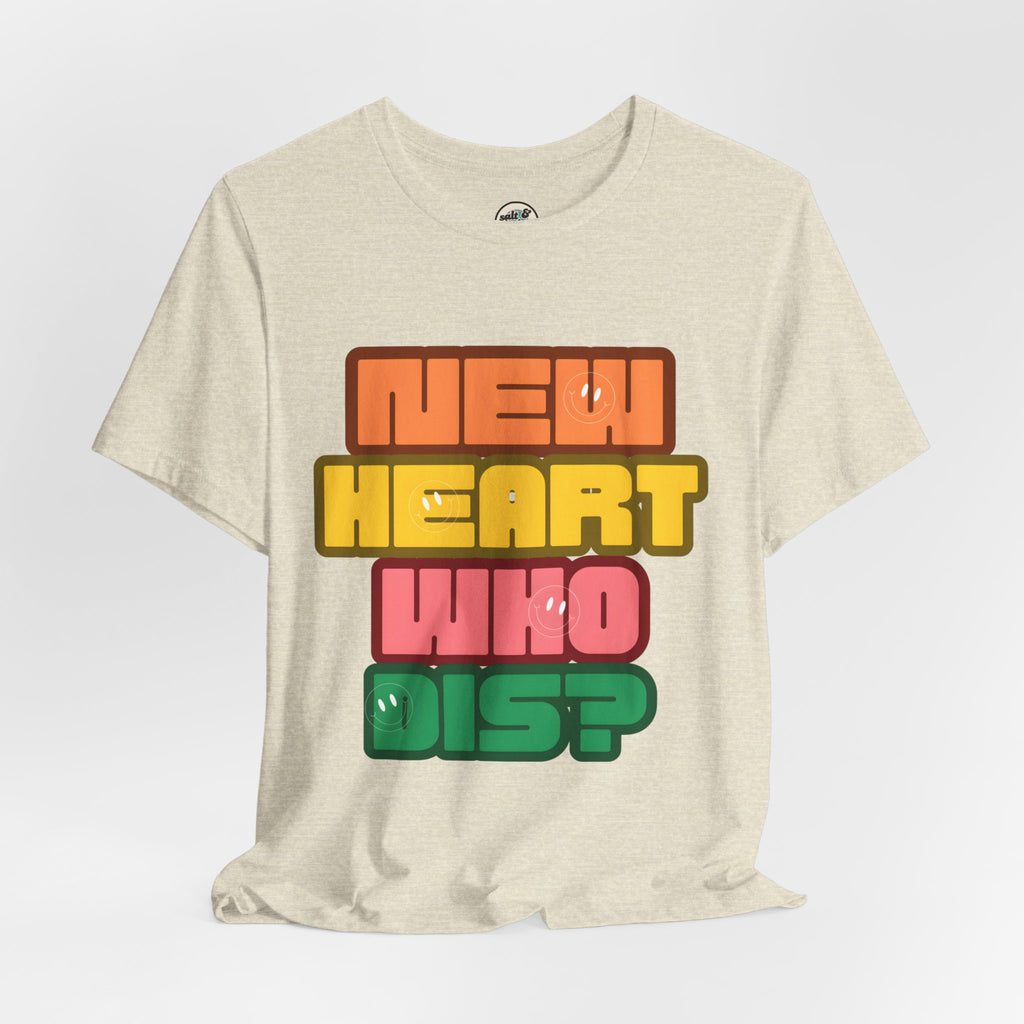 New Heart Tee, Perfect for Gift, Casual Wear, Christian Clothing, Gifts for Ministry, Christmas Gifts, Birthday Gifts, Gifts for Her, Gifts for Friends
