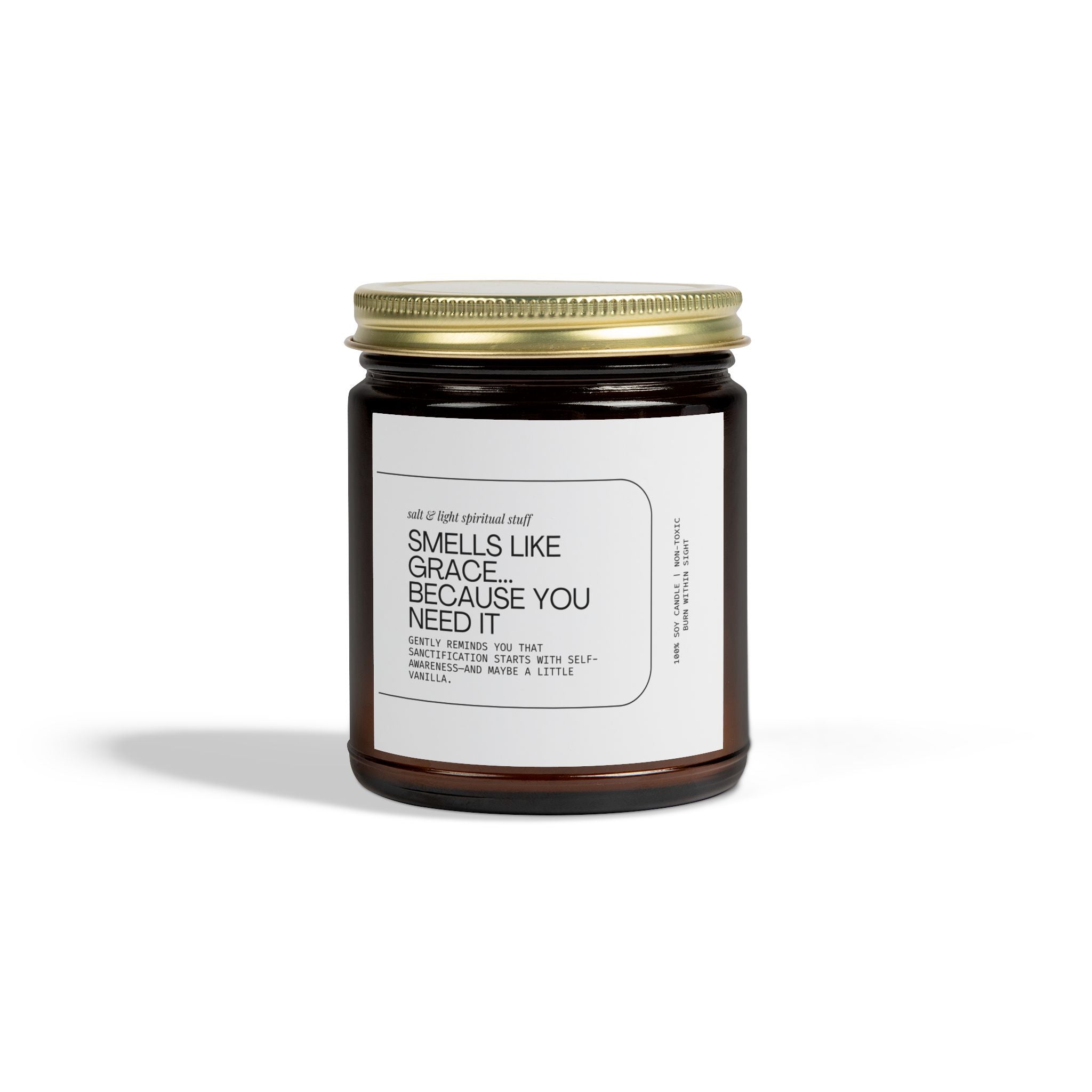 🕯️ Smells Like Grace Candle – 9 oz Edition Scented Candles, Coconut Apricot Wax (4 oz, 9 oz), Gifts for Home, Funny Christian Gifts, Birthday Gifts, Christian Gifts, Home Decor, Gifts for Her