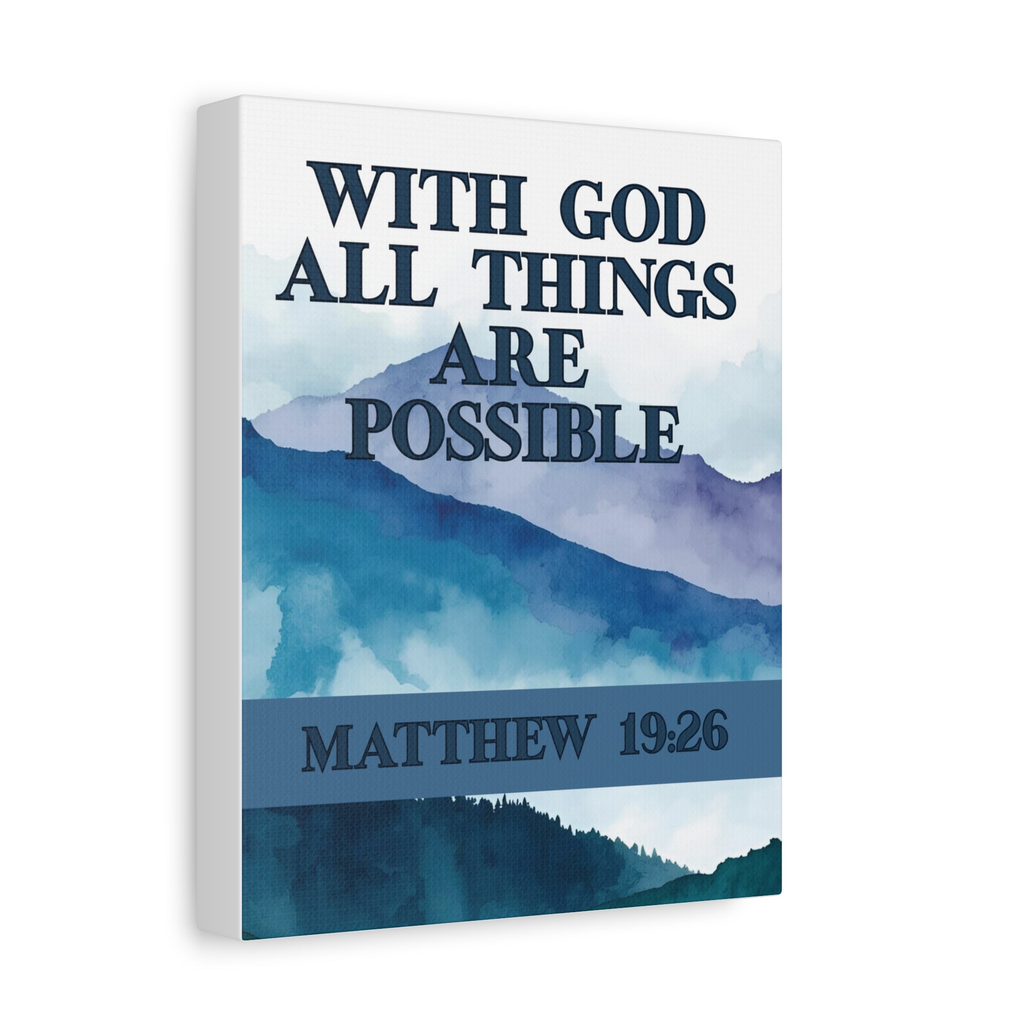 With God All Things Are Possible Wall Art
