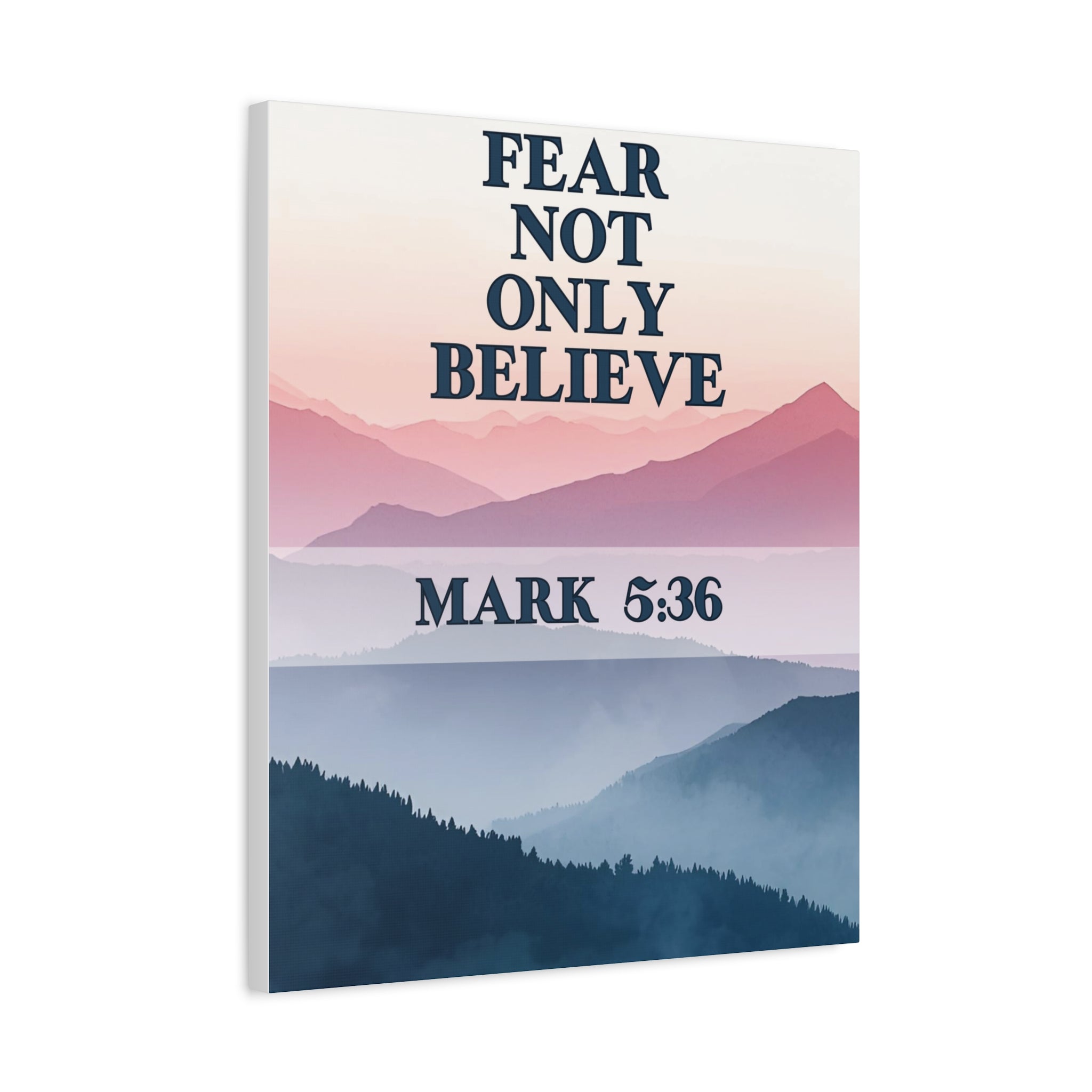 🌄 Fear Not Wall Art – Mark 5:36 Mountain Peace Edition Christian Wall Art, Gifts for the home, Baptism gifts, Christmas gifts, Birthday presents