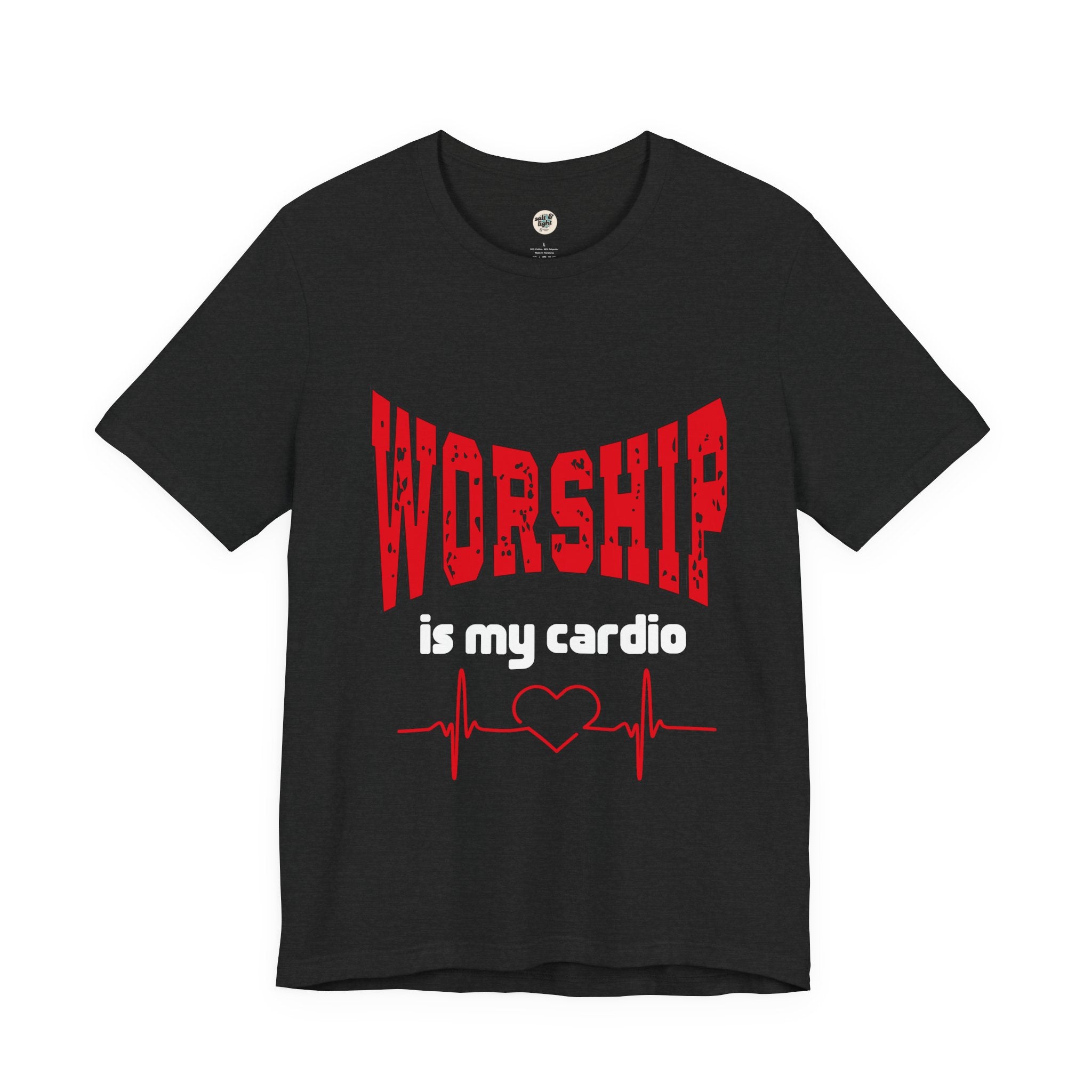 Worship is My Cardio T shirt, Perfect for Gift, Casual Wear, Christian Clothing, Gifts for Ministry, Christmas Gifts, Birthday Gifts, Gifts for Her, Gifts for Friends