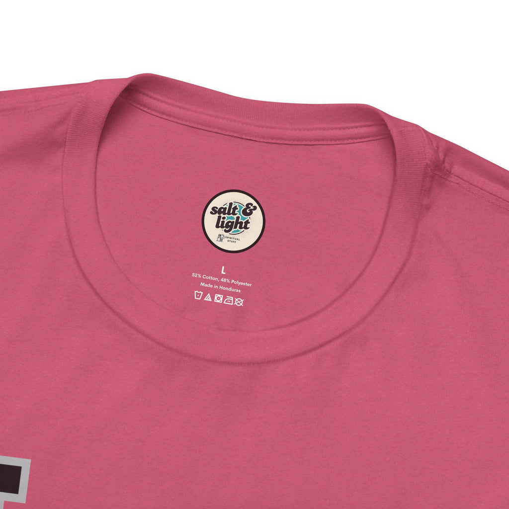 Be of Good Cheer John 16:33 Tee | Perfect for Gift, Casual Wear, Christian Clothing, Gifts for Ministry, Christmas Gifts, Birthday Gifts, Gifts for Her, Gifts for Friends