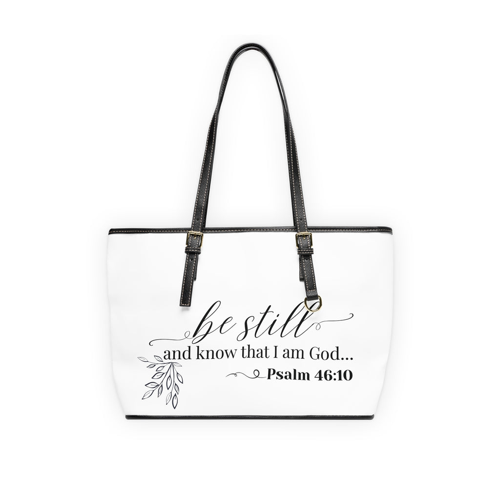 Stillness & Strength Handbag -  PU Leather Shoulder Bag