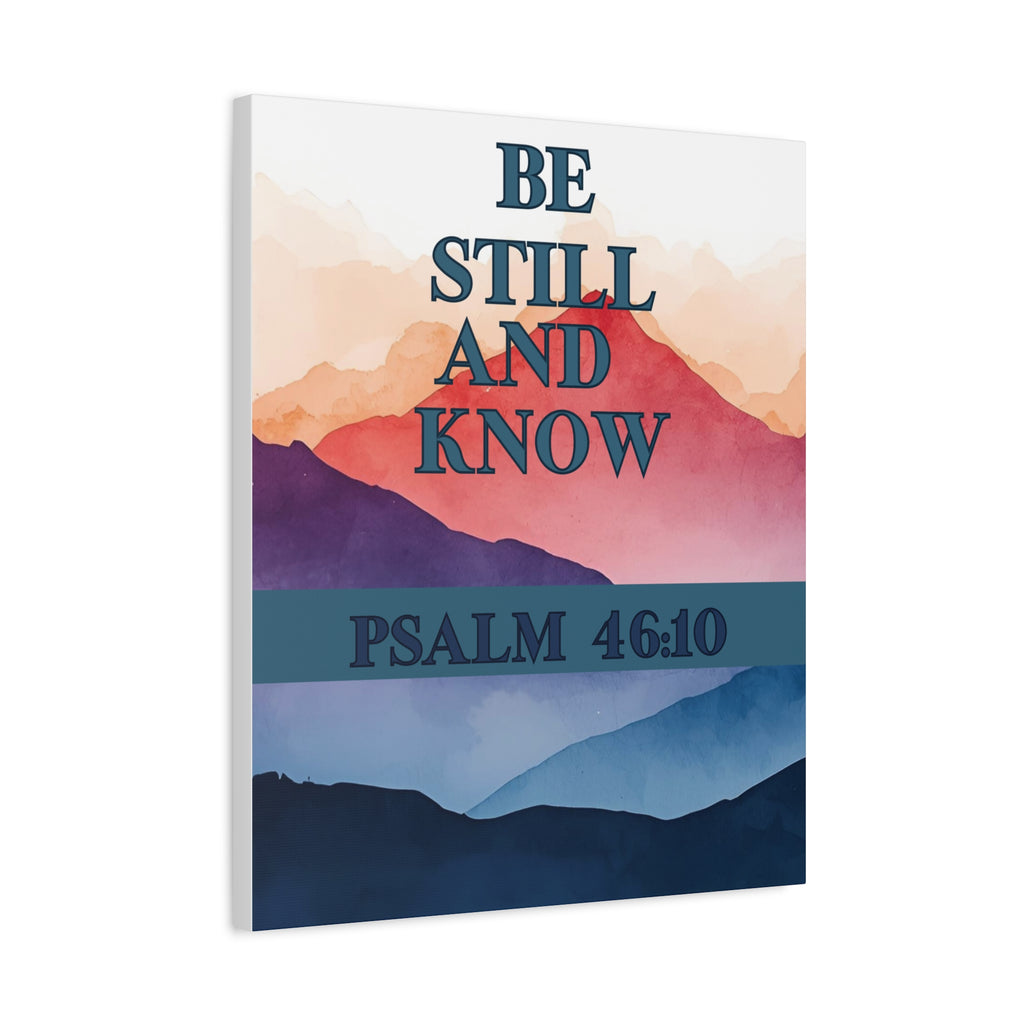 🌄 Be Still and Know Wall Art – Psalm 46:10 Mountain Sunrise Edition Christian Wall Art, Christian Gifts, Gifts for the Home, Birthday Gifts, Christmas Gifts
