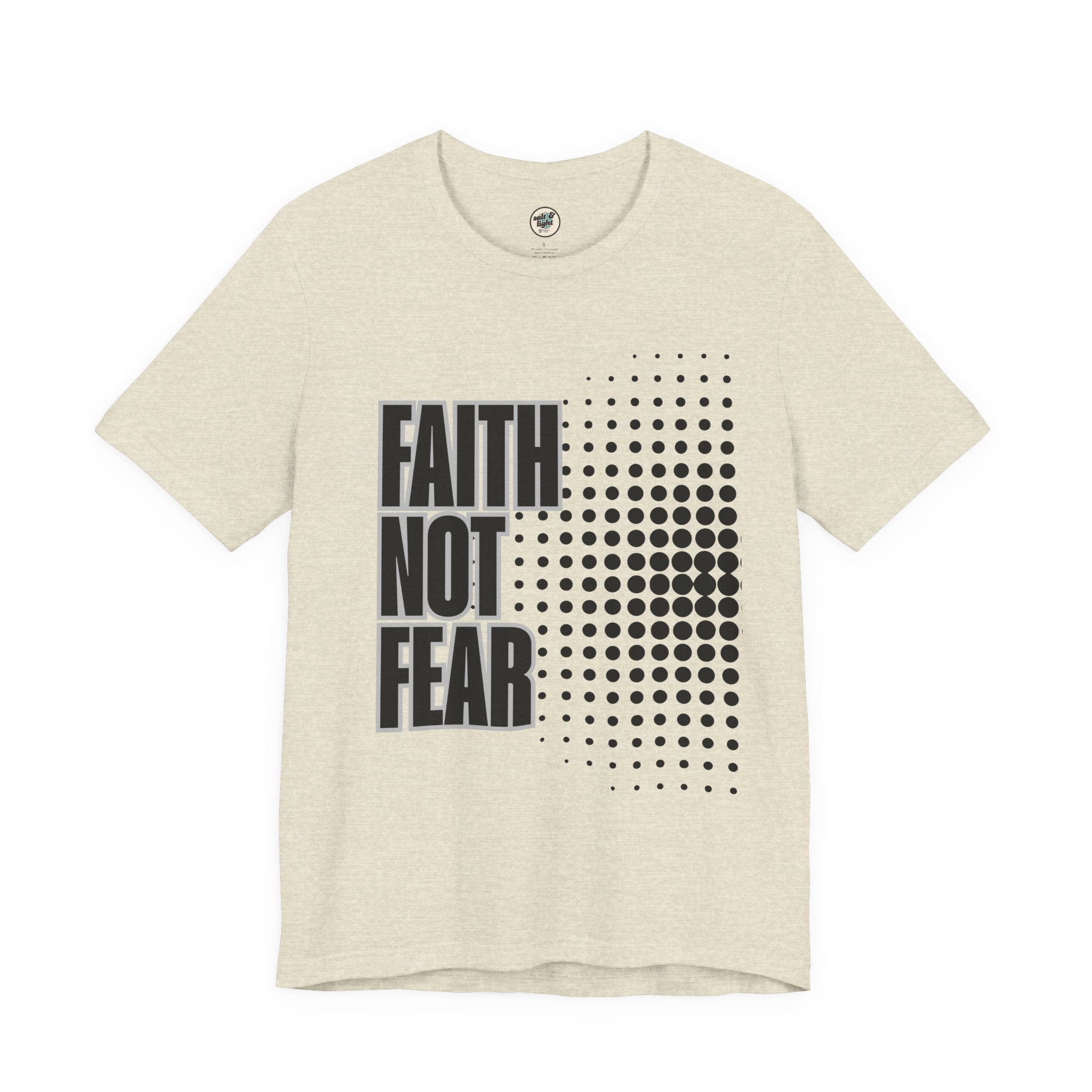 Faith Not Fear Tee, Perfect for Gift, Casual Wear, Christian Clothing, Gifts for Ministry, Christmas Gifts, Birthday Gifts, Gifts for Her, Gifts for Friends