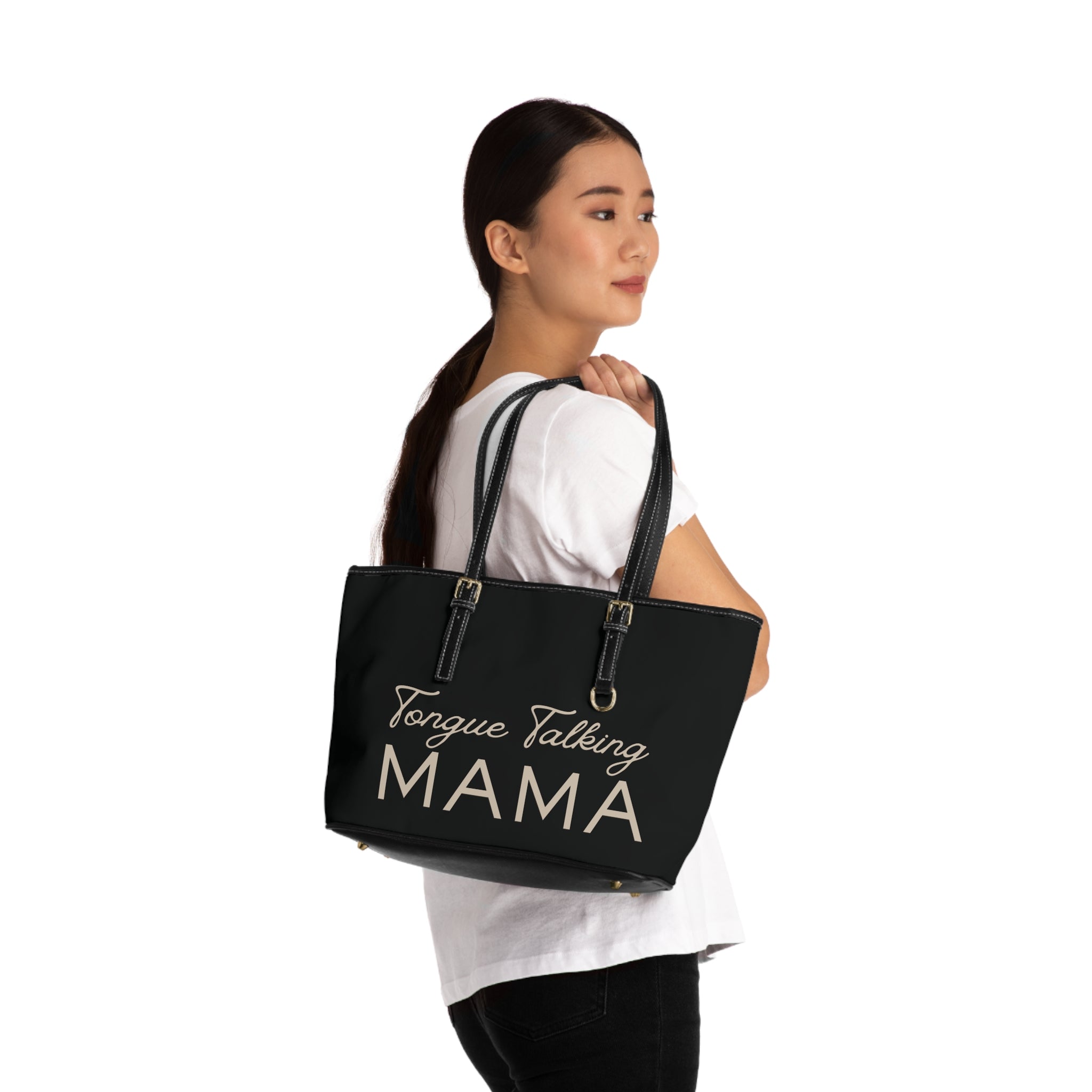 Tongue Talkin' Mama Handbag - PU Leather Shoulder Bag