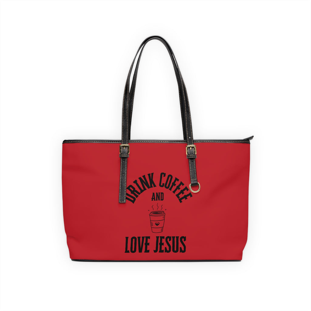 Coffee & Christ Handbag - PU Leather Shoulder Bag