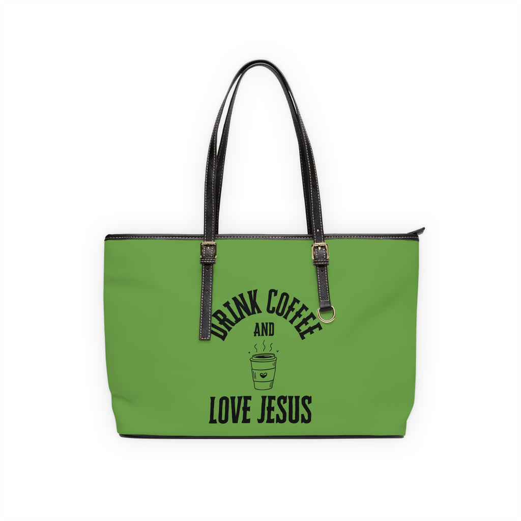 Coffee & Christ Handbag - PU Leather Shoulder Bag