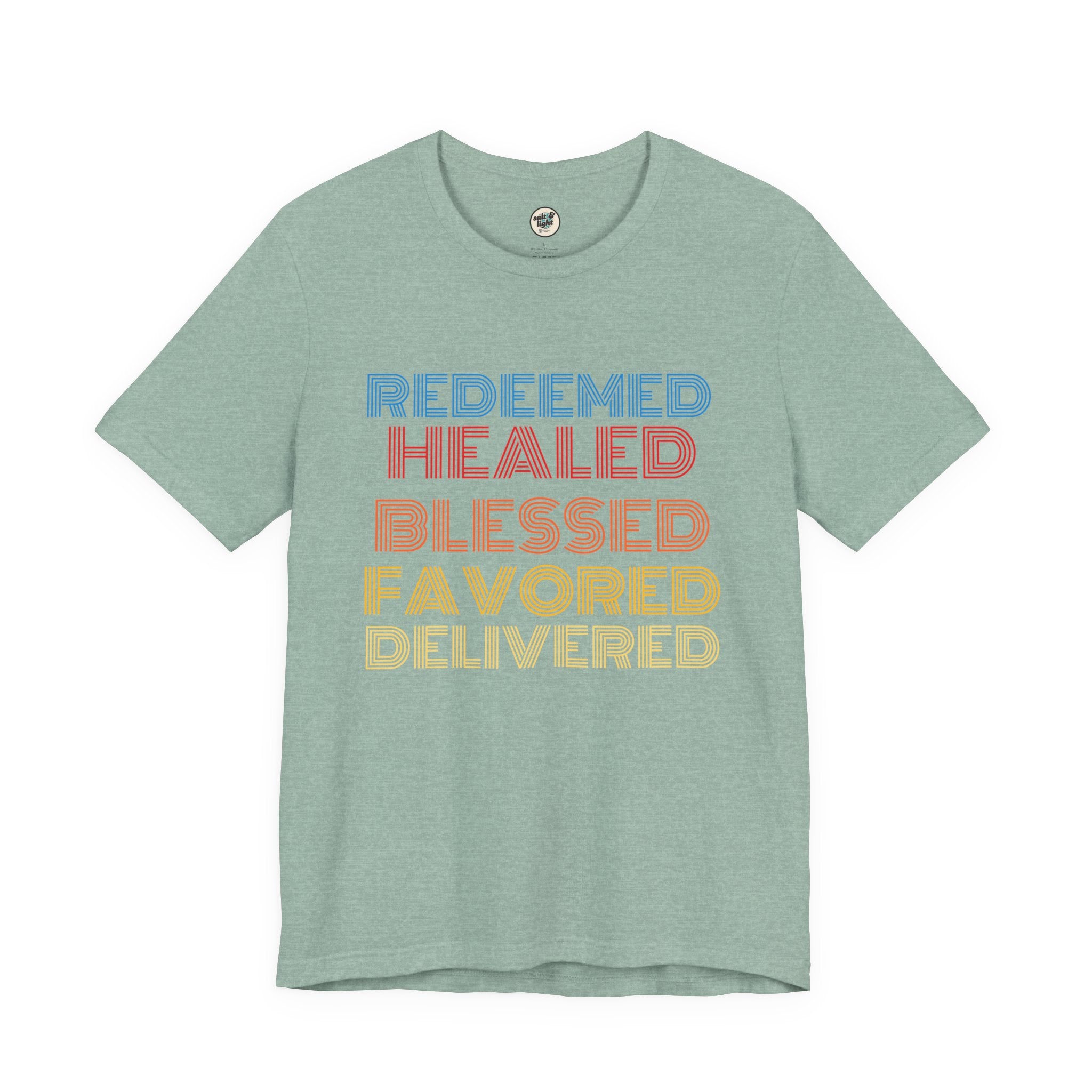 Redeemed Tee, Perfect for Gift, Casual Wear, Christian Clothing, Gifts for Ministry, Christmas Gifts, Birthday Gifts, Gifts for Her, Gifts for Friends