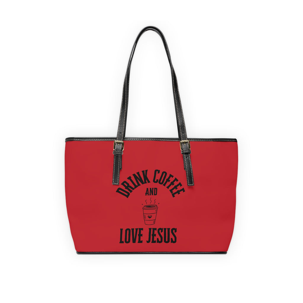 Coffee & Christ Handbag - PU Leather Shoulder Bag
