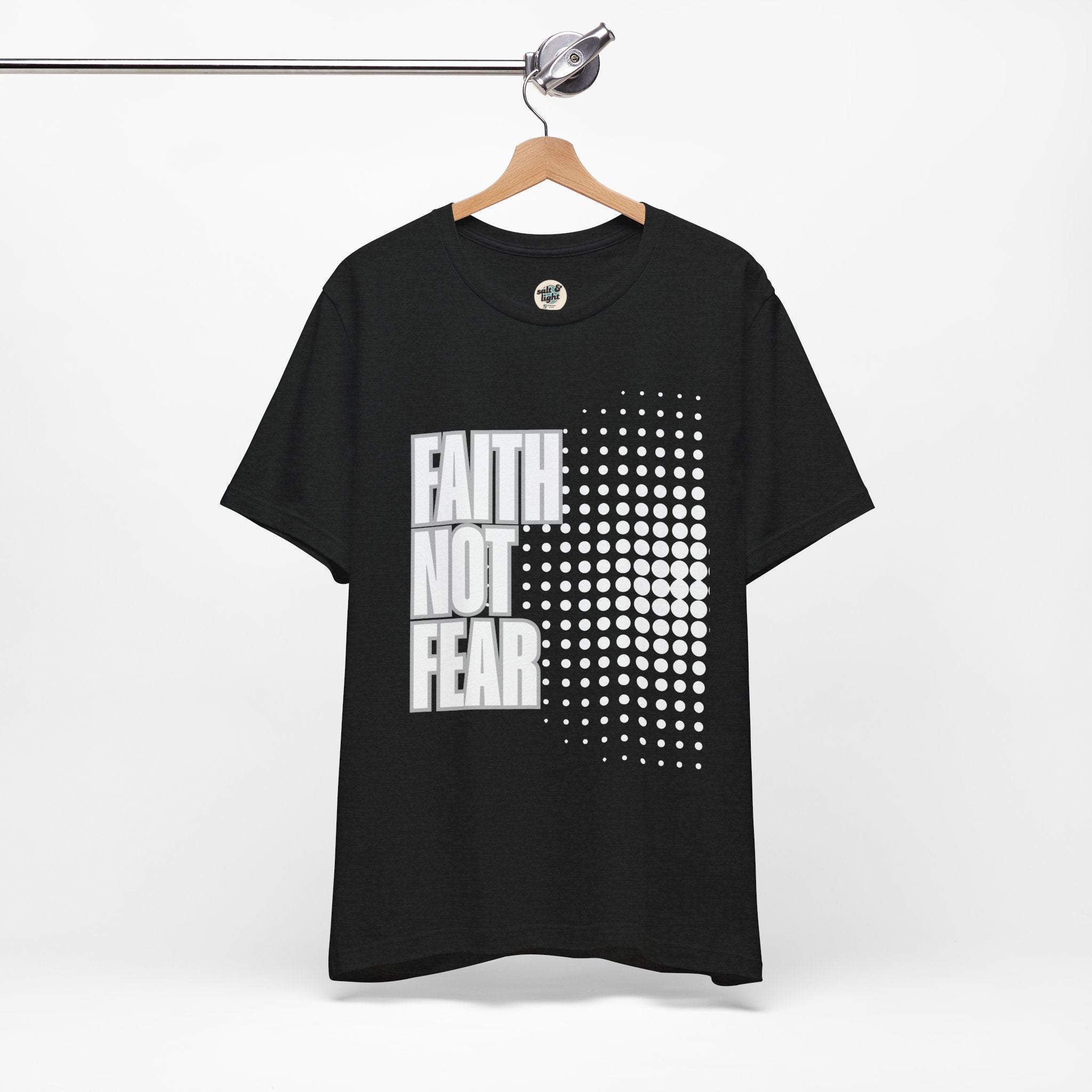 Faith Not Fear Tee - Dark Colors, Perfect for Gift, Casual Wear, Christian Clothing, Gifts for Ministry, Christmas Gifts, Birthday Gifts, Gifts for Her, Gifts for Friends