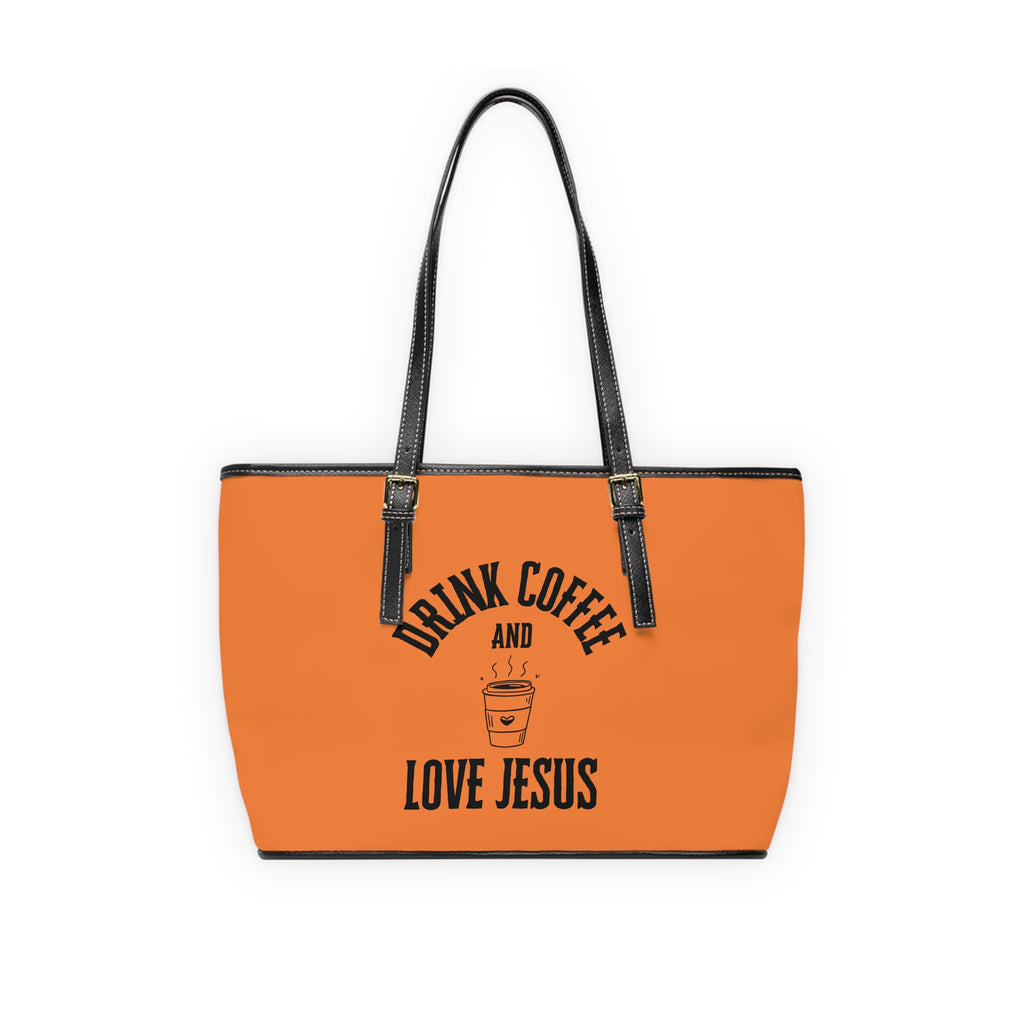 Coffee & Christ Handbag - PU Leather Shoulder Bag