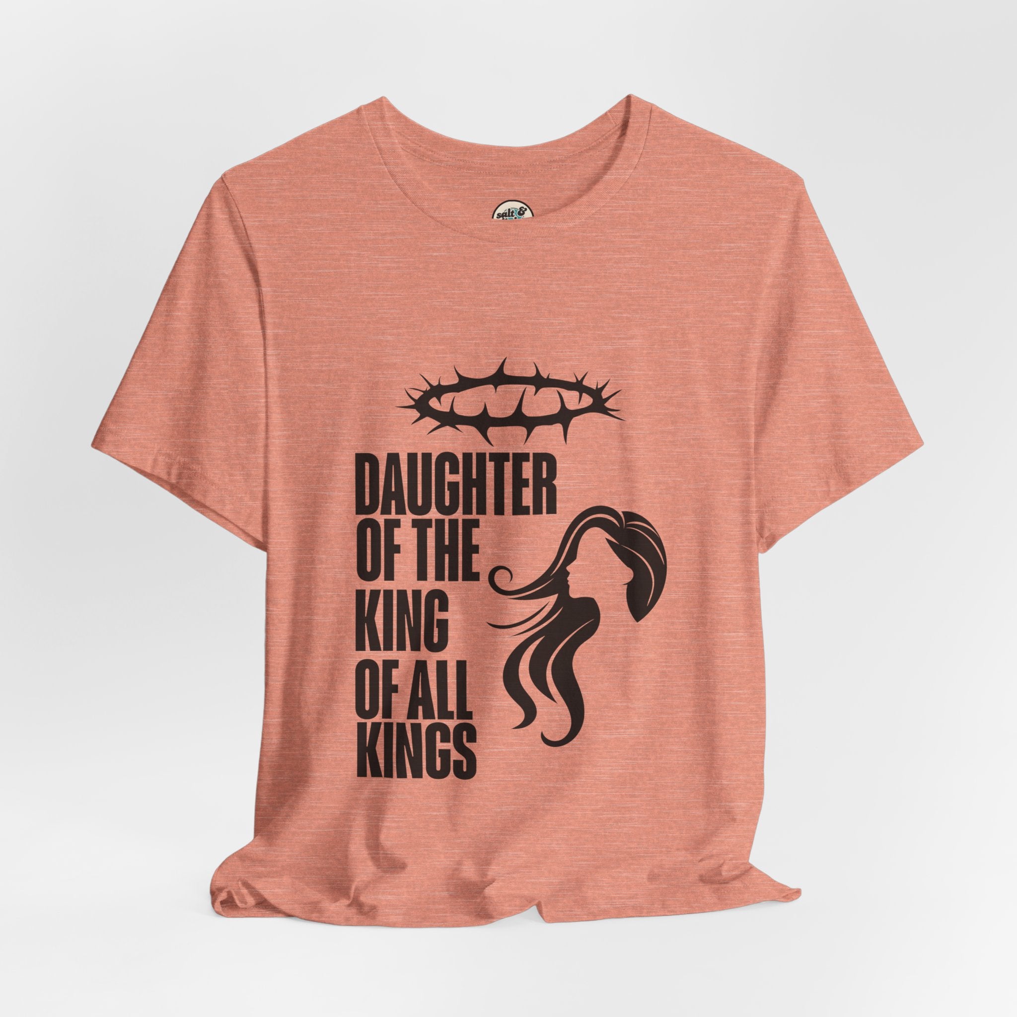Daughter of the King Tee, Perfect for Gift, Casual Wear, Christian Clothing, Gifts for Ministry, Christmas Gifts, Birthday Gifts, Gifts for Her, Gifts for Friends