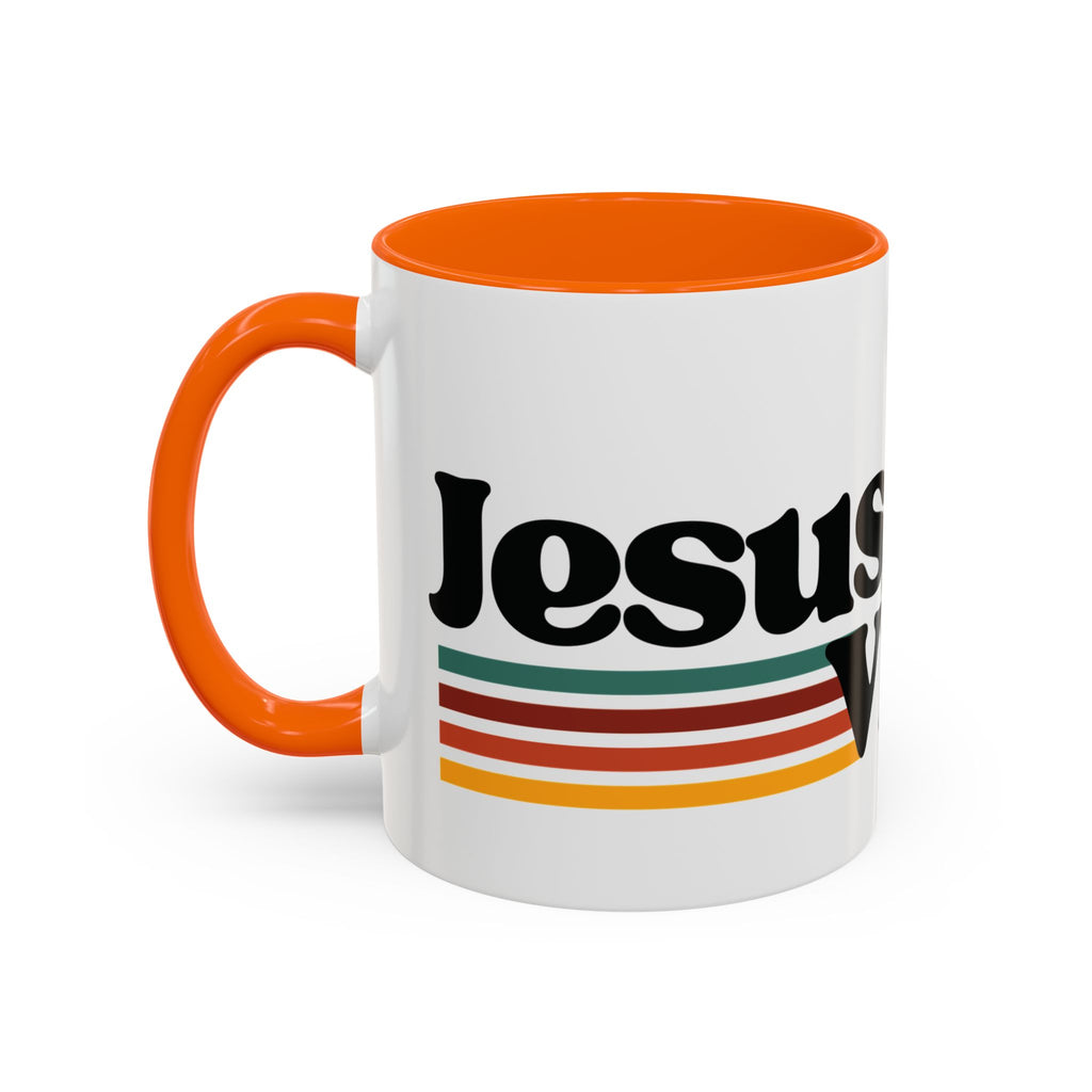 ☕️ Jesus Vibes Since Forever Mug – Retro Faith Edition, (11oz, 15oz) Christian Gifts, Christmas Gifts, Birthday Gifts, Gifts for Her, Gifts for Him, Gifts for Ministry, Retro Coffee Mugs