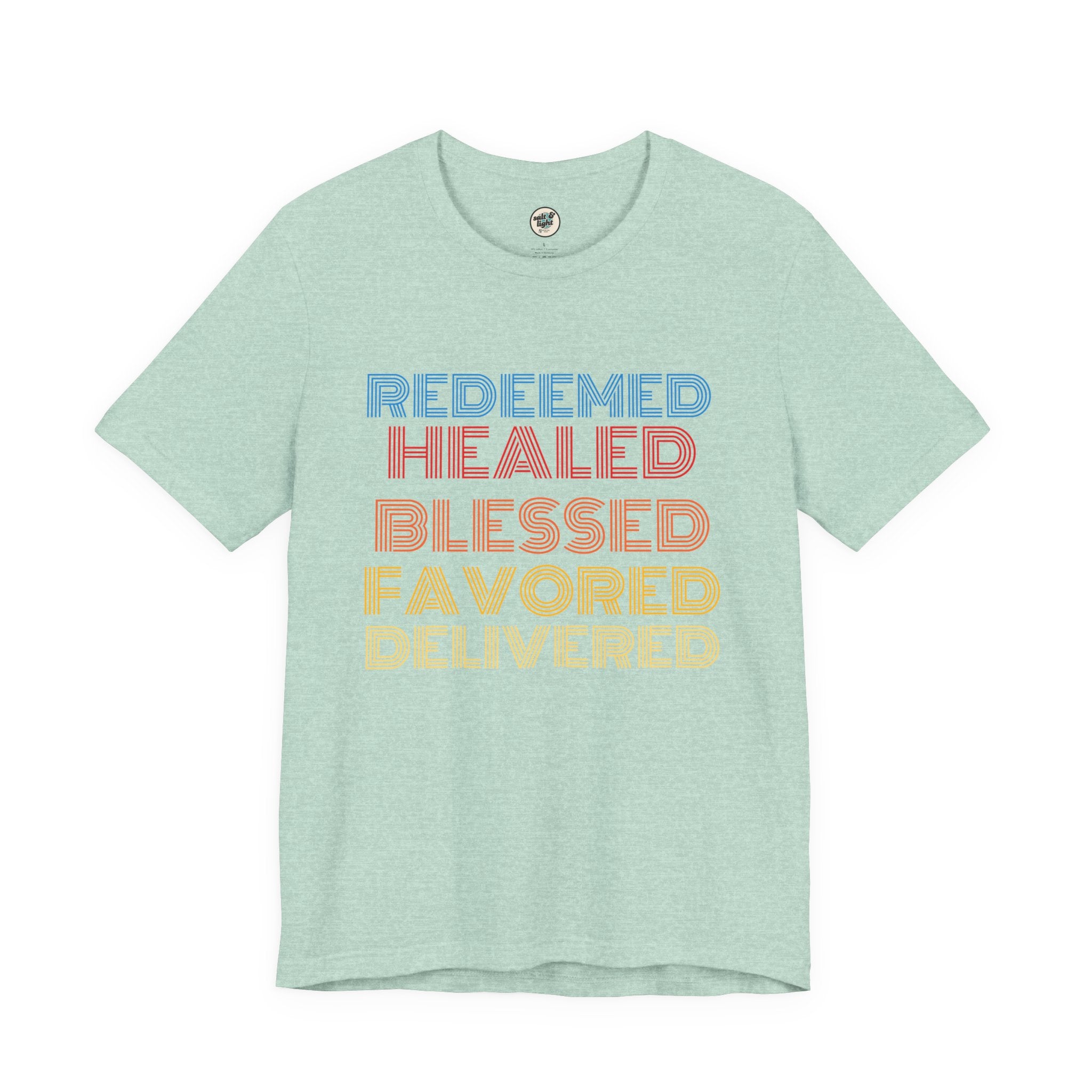Redeemed Tee, Perfect for Gift, Casual Wear, Christian Clothing, Gifts for Ministry, Christmas Gifts, Birthday Gifts, Gifts for Her, Gifts for Friends