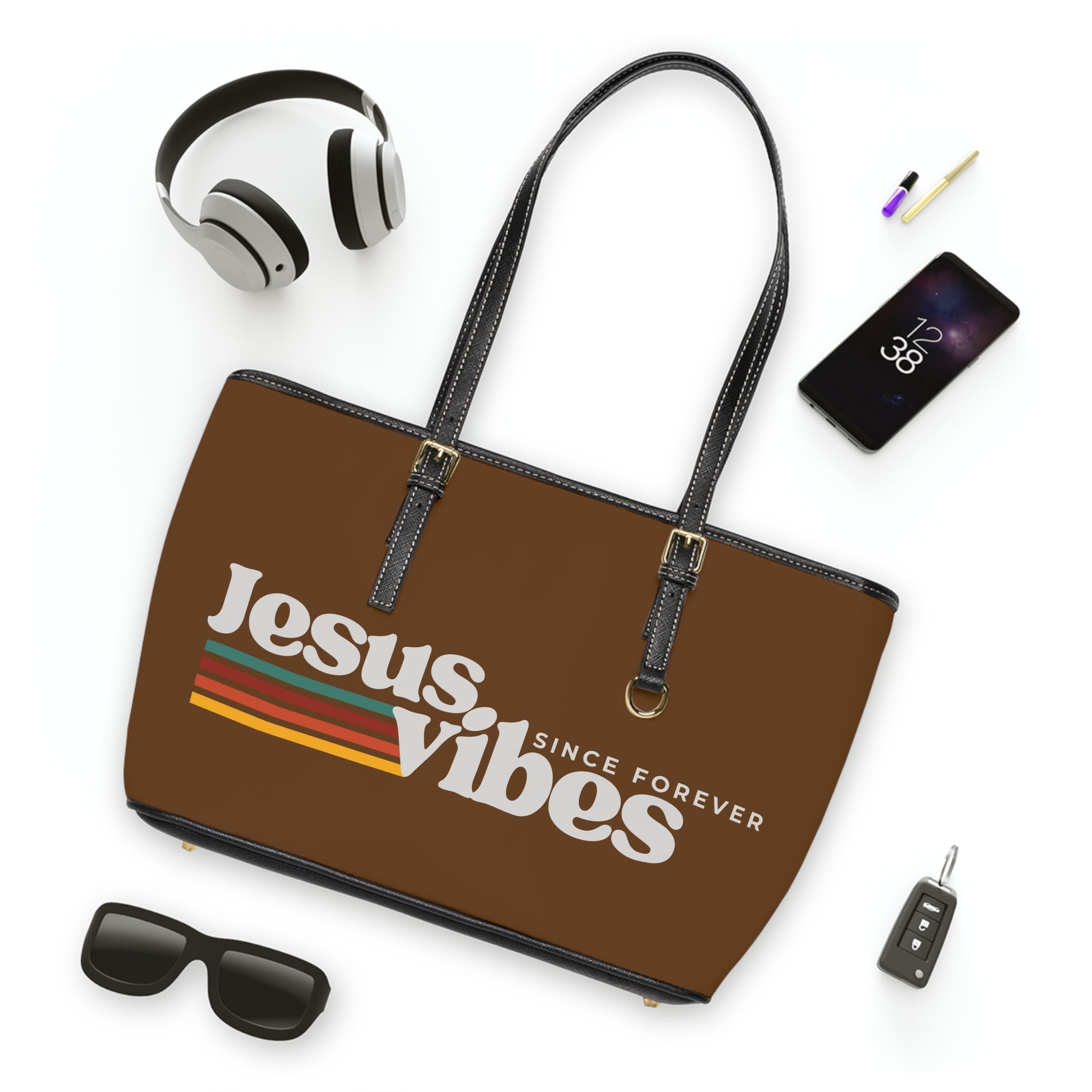 Jesus Vibes Handbag - PU Leather Shoulder Bag