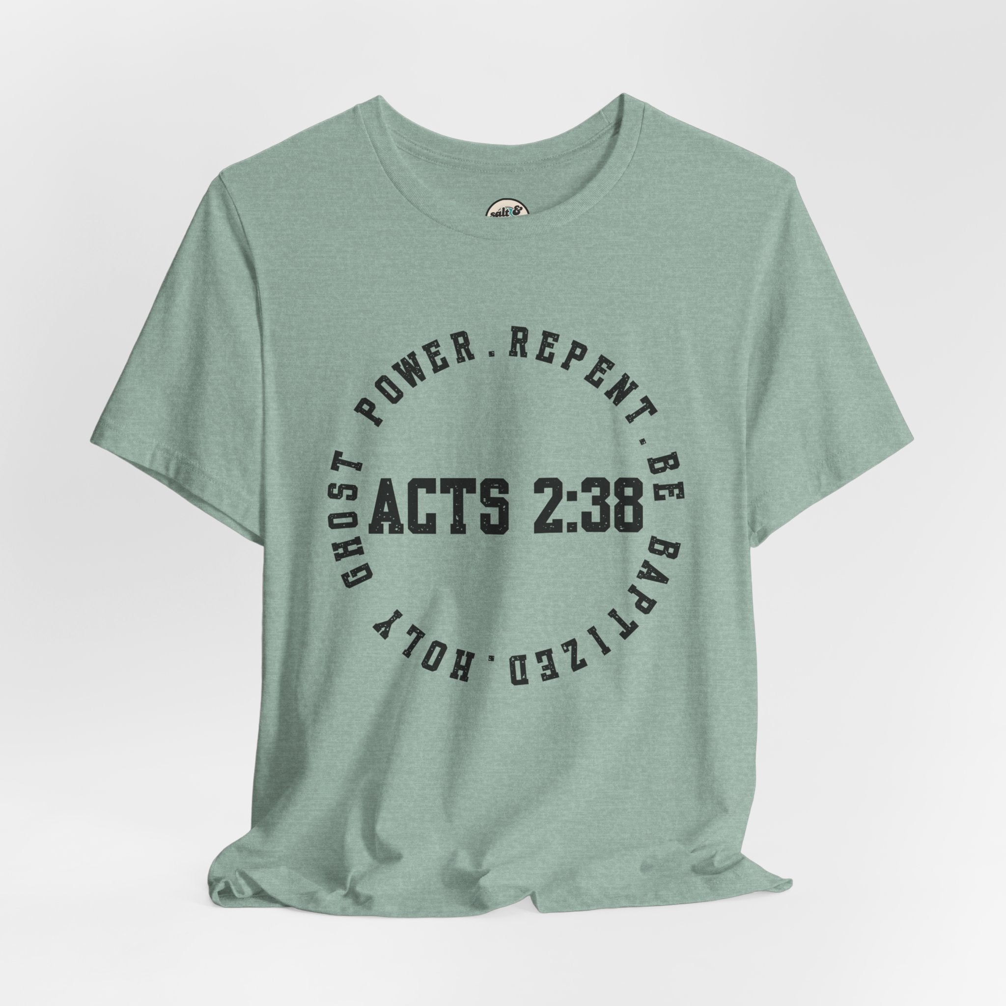 Acts 2:38 Tee, Perfect for Gift, Casual Wear, Christian Clothing, Gifts for Ministry, Christmas Gifts, Birthday Gifts, Gifts for Her, Gifts for Friends