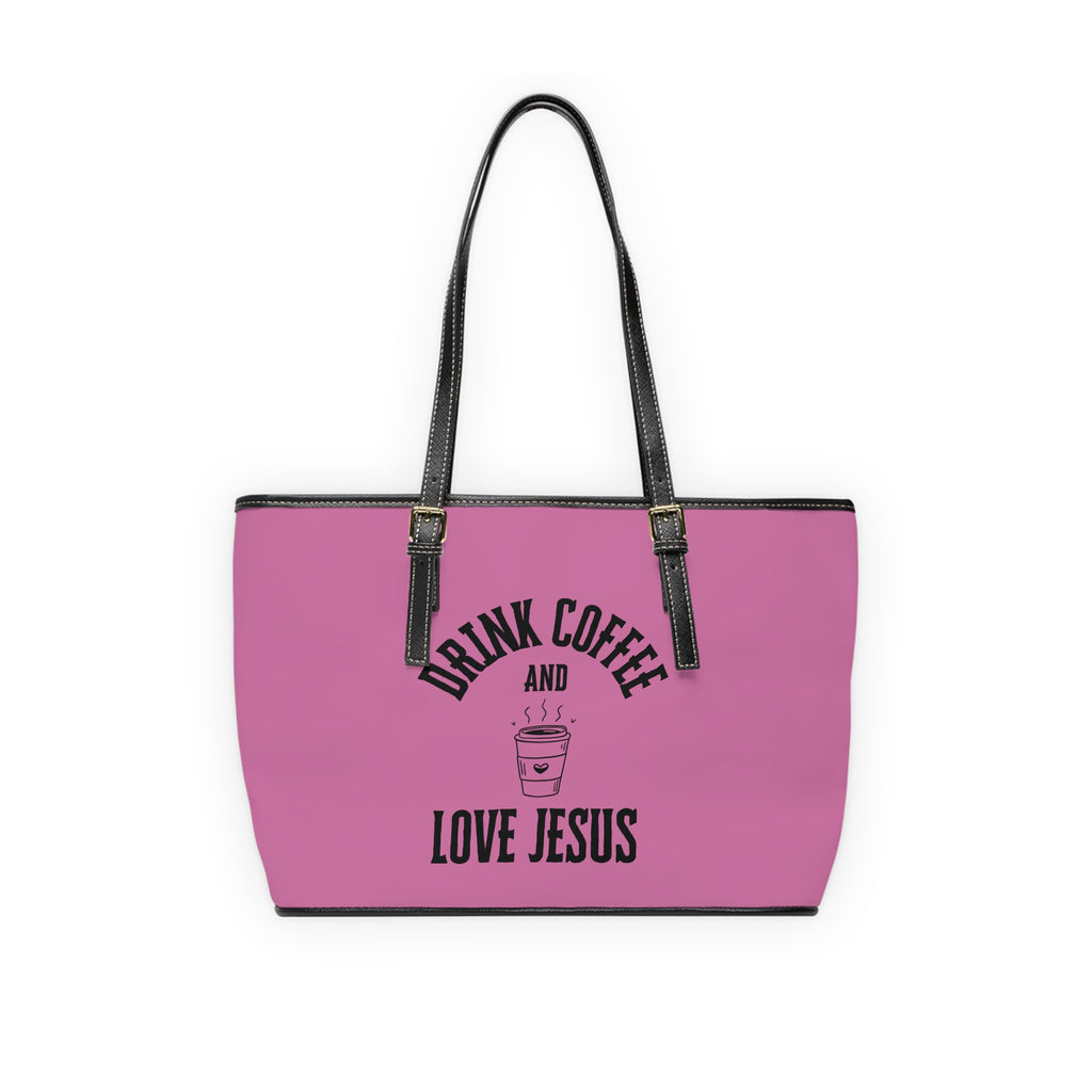 Coffee & Christ Handbag - PU Leather Shoulder Bag