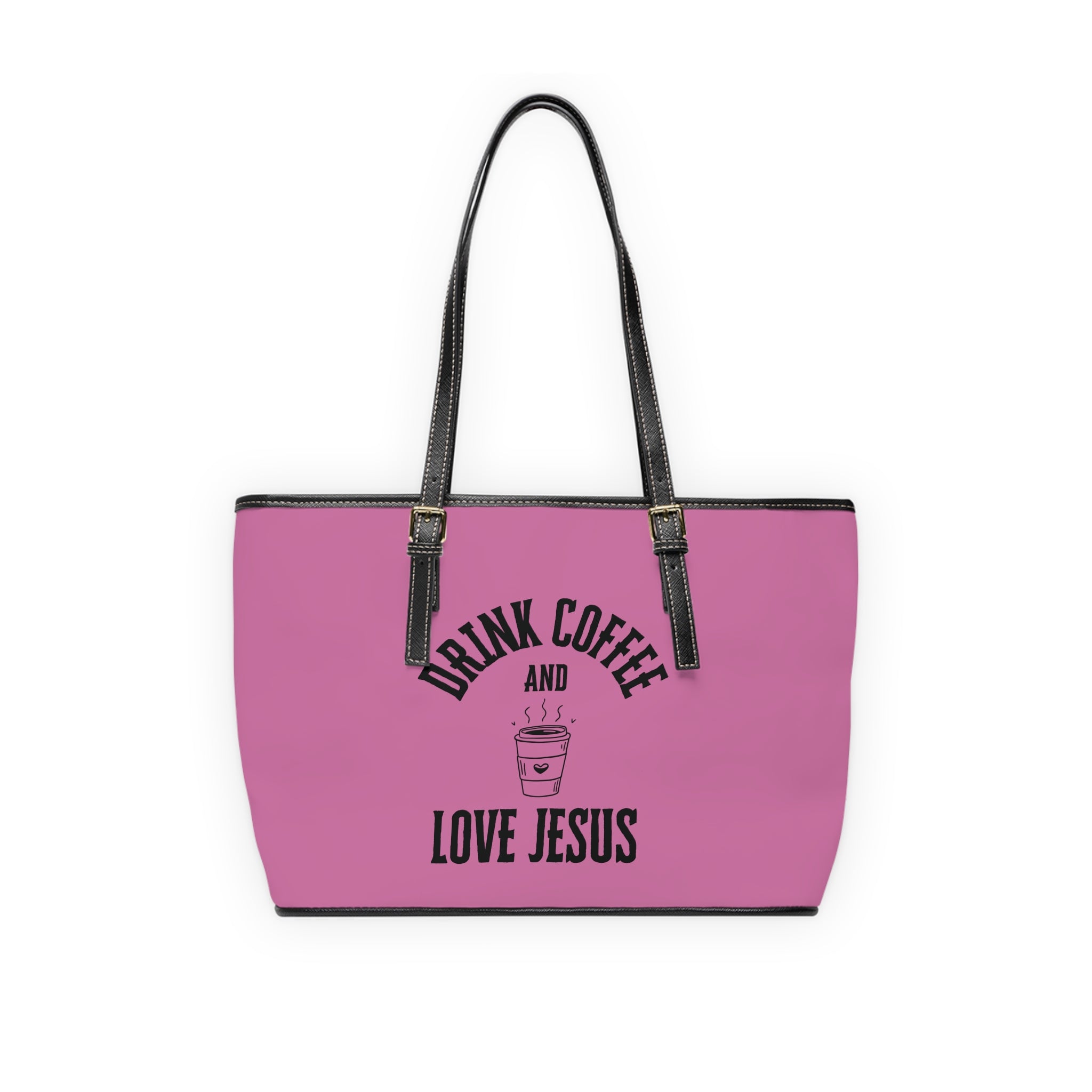 Coffee & Christ Handbag - PU Leather Shoulder Bag