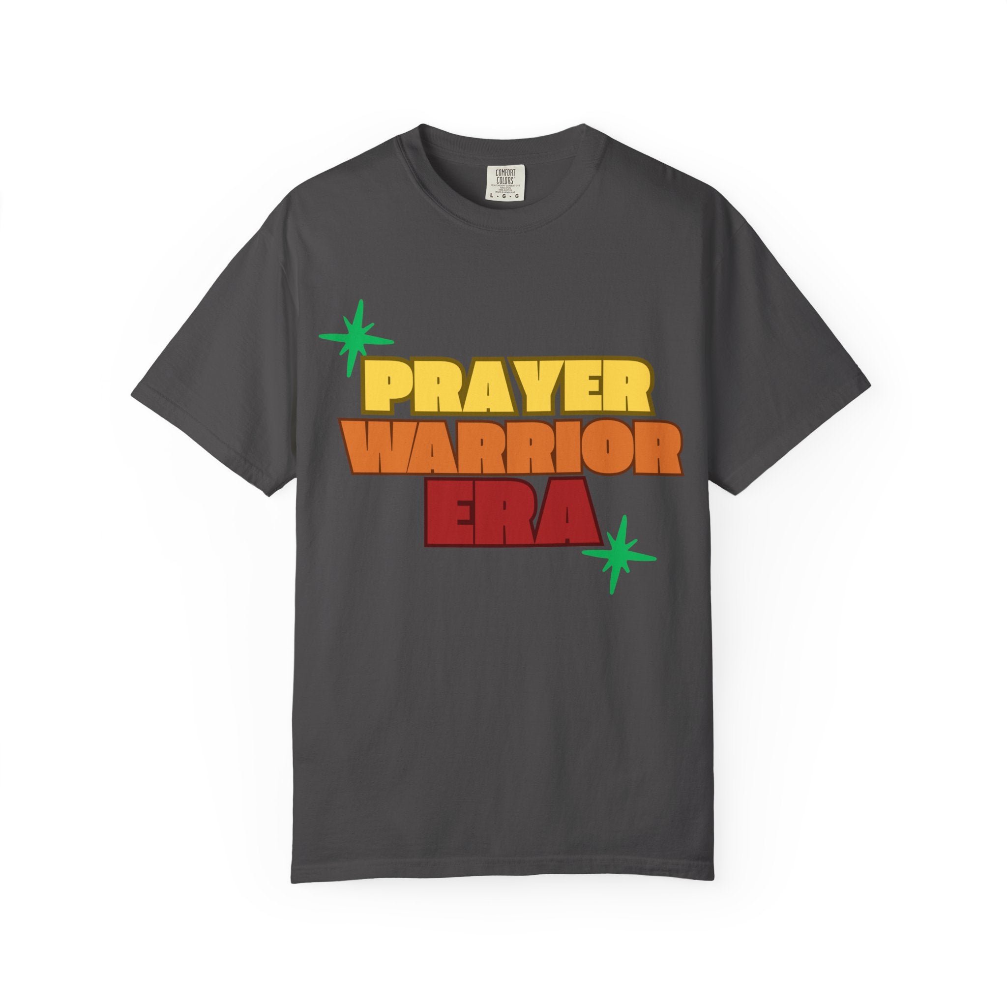 Prayer Warrior Unisex Garment-Dyed T-shirt, Christian Tshirts, Christian Merchandise, Gifts for Church, Gifts for Christmas, Gifts for Birthdays, Christian Apparel