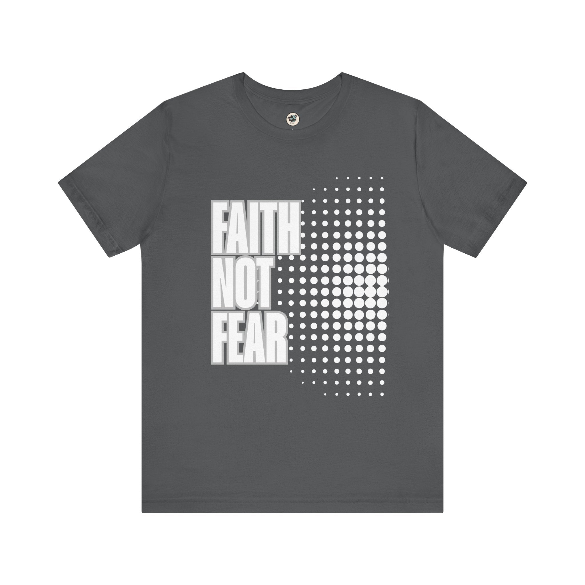 Faith Not Fear Tee - Dark Colors, Perfect for Gift, Casual Wear, Christian Clothing, Gifts for Ministry, Christmas Gifts, Birthday Gifts, Gifts for Her, Gifts for Friends