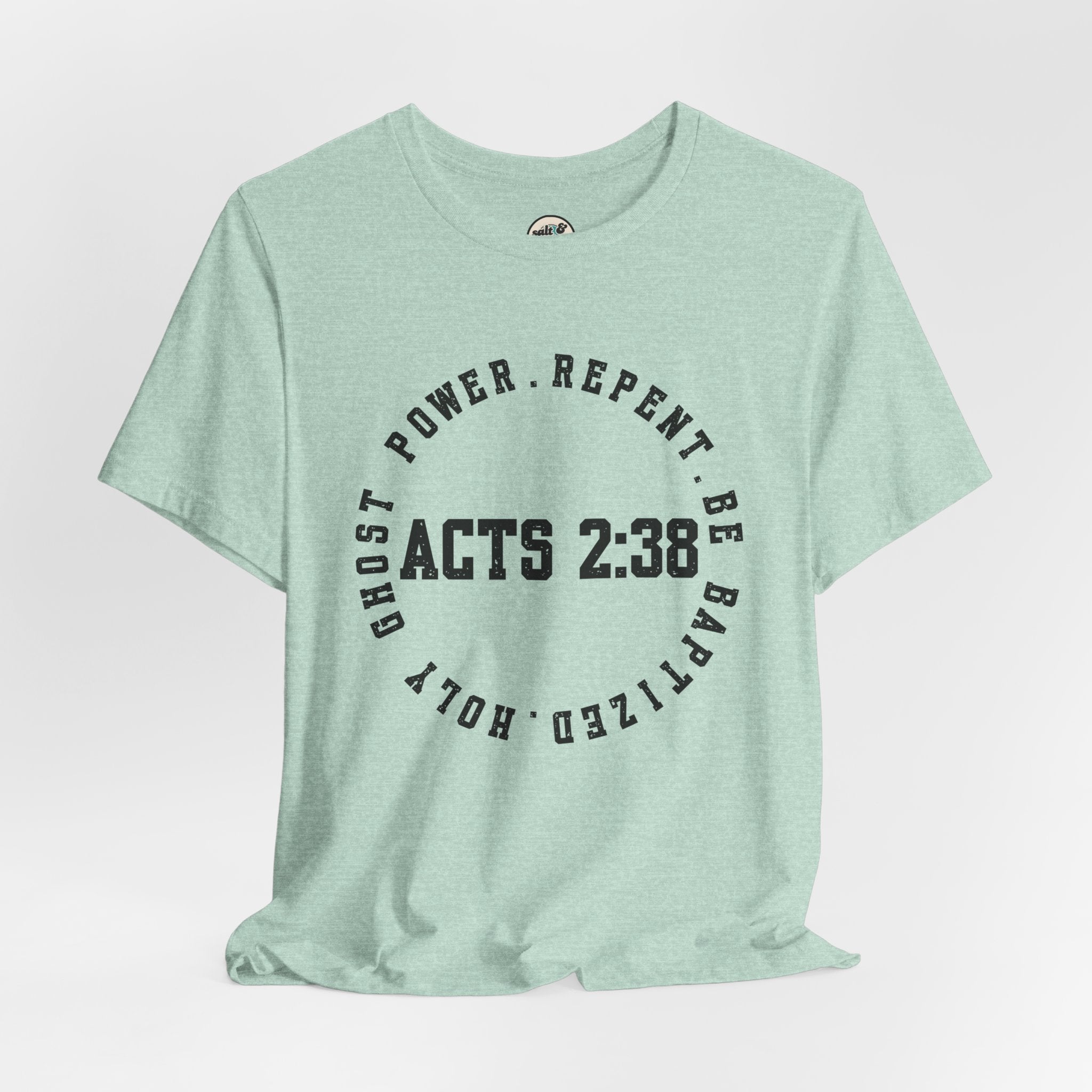 Acts 2:38 Tee, Perfect for Gift, Casual Wear, Christian Clothing, Gifts for Ministry, Christmas Gifts, Birthday Gifts, Gifts for Her, Gifts for Friends