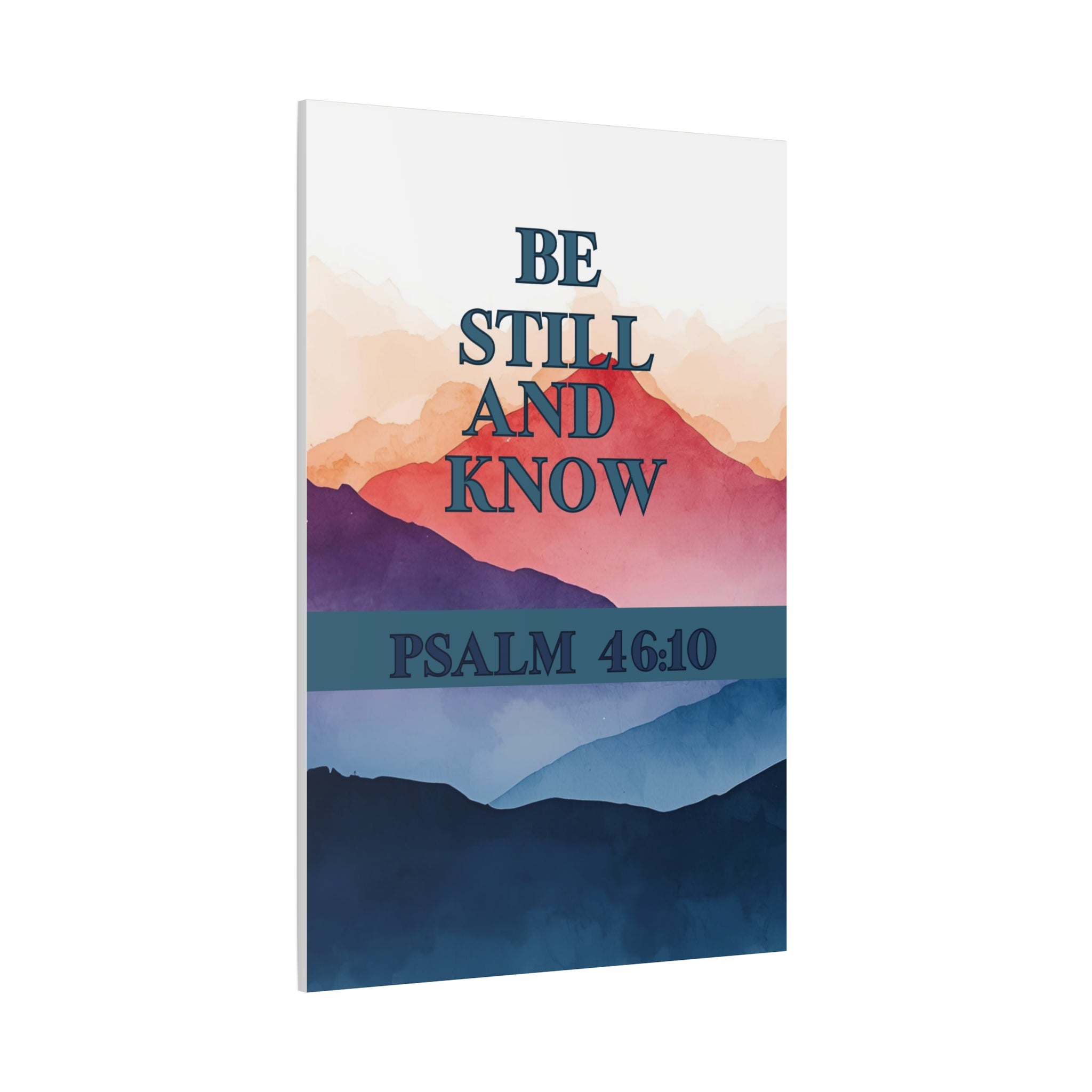 🌄 Be Still and Know Wall Art – Psalm 46:10 Mountain Sunrise Edition Christian Wall Art, Christian Gifts, Gifts for the Home, Birthday Gifts, Christmas Gifts