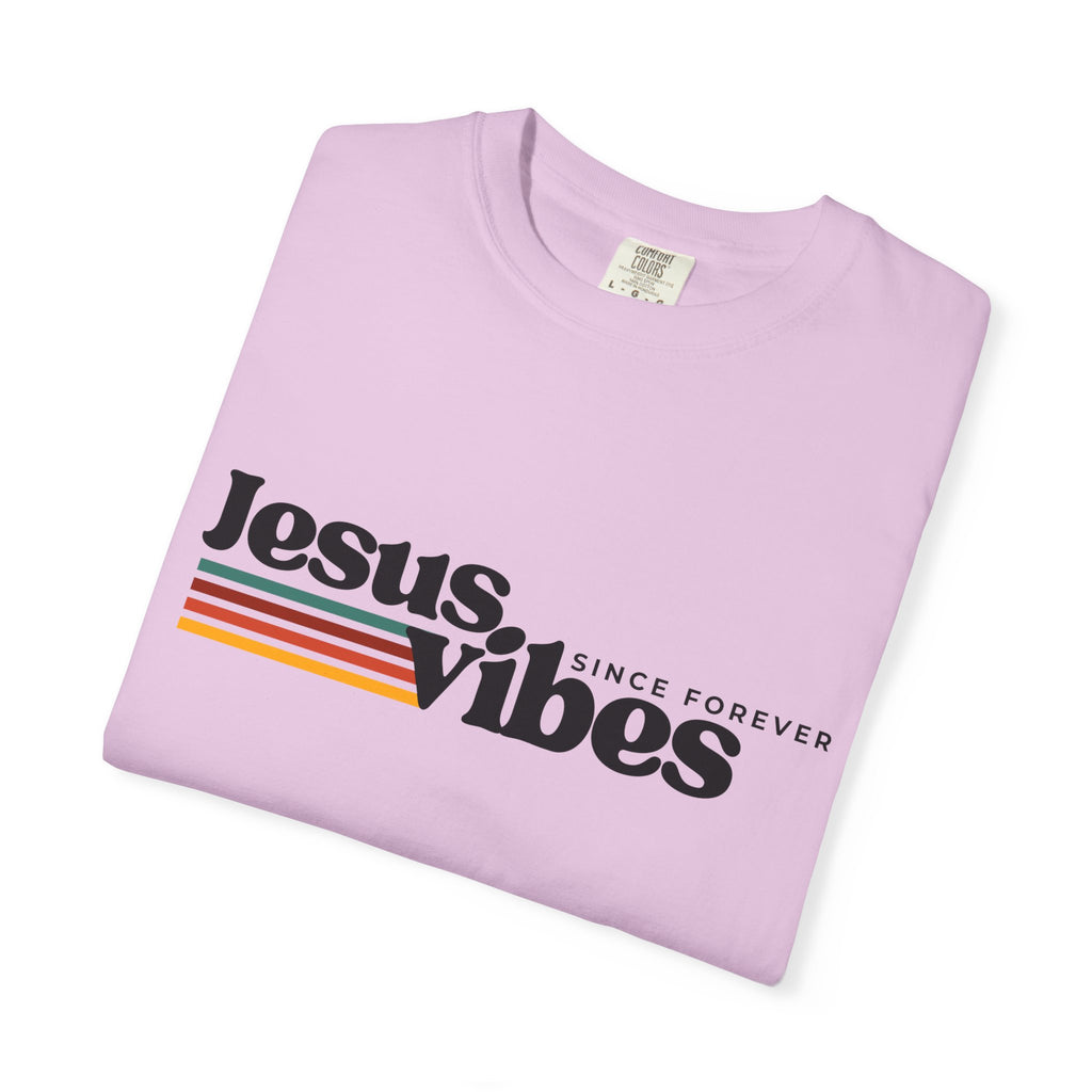 Jesus Vibes Unisex Garment-Dyed T-shirt, Christian Tshirts, Christian Merchandise, Gifts for Church, Gifts for Christmas, Gifts for Birthdays, Christian Apparel