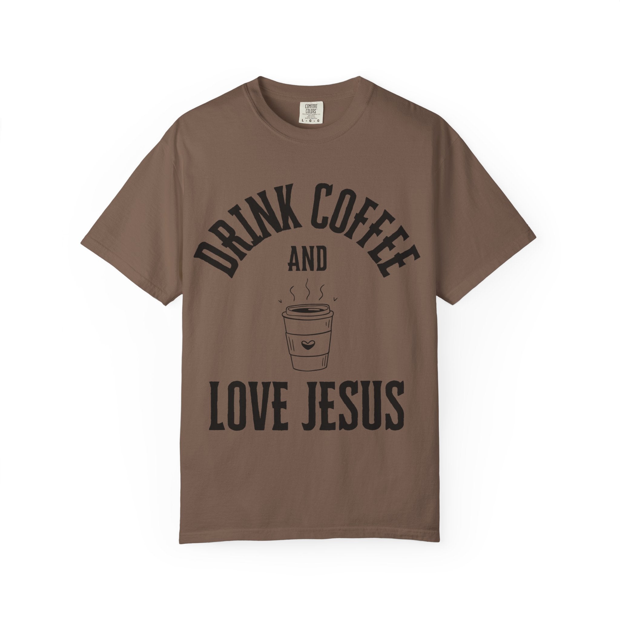 Love Jesus Unisex Garment-Dyed T-shirt, Christian Tshirts, Christian Merchandise, Gifts for Church, Gifts for Christmas, Gifts for Birthdays, Christian Apparel