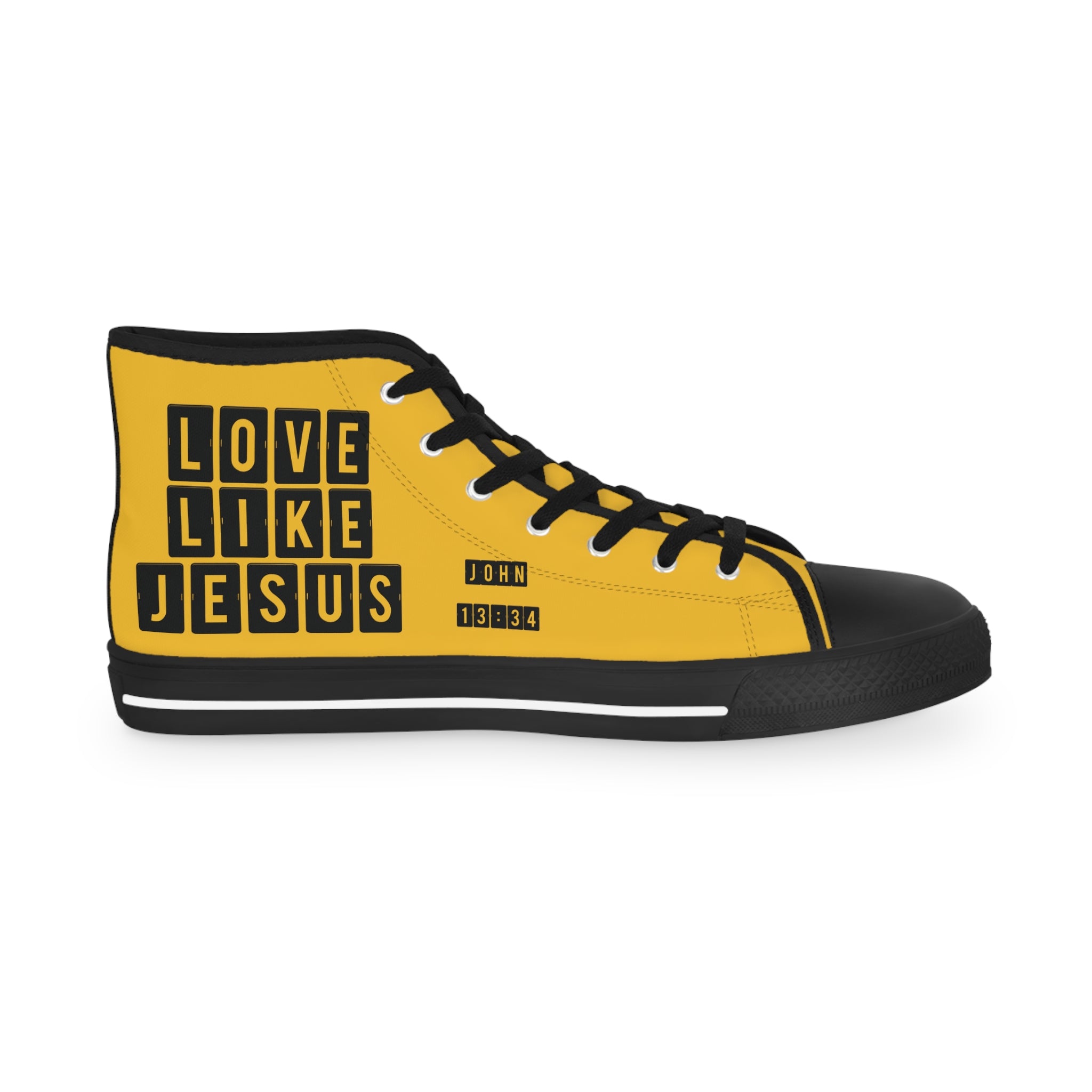 Love Like Jesus High Top Men's Sneakers for Everyday Comfort