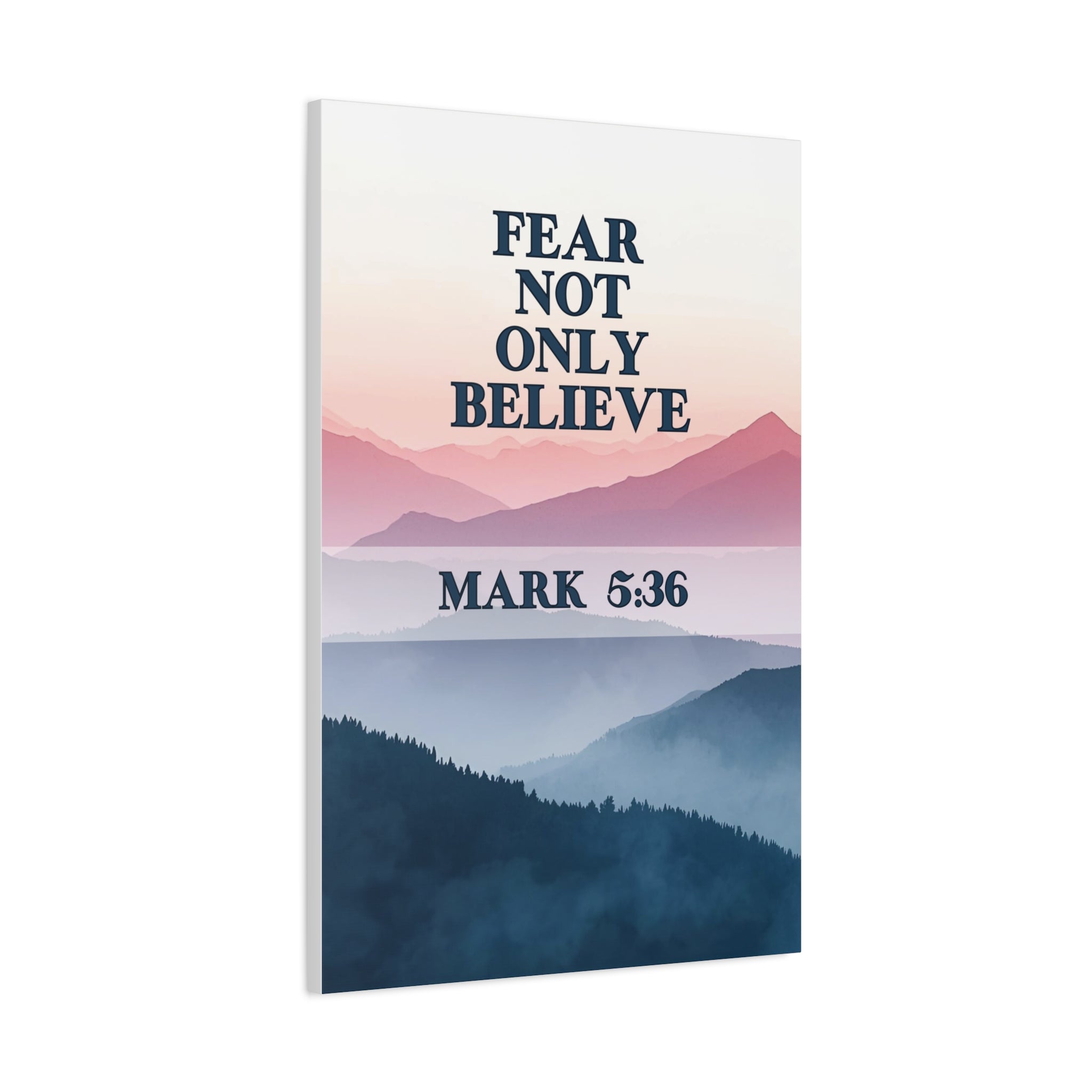 🌄 Fear Not Wall Art – Mark 5:36 Mountain Peace Edition Christian Wall Art, Gifts for the home, Baptism gifts, Christmas gifts, Birthday presents
