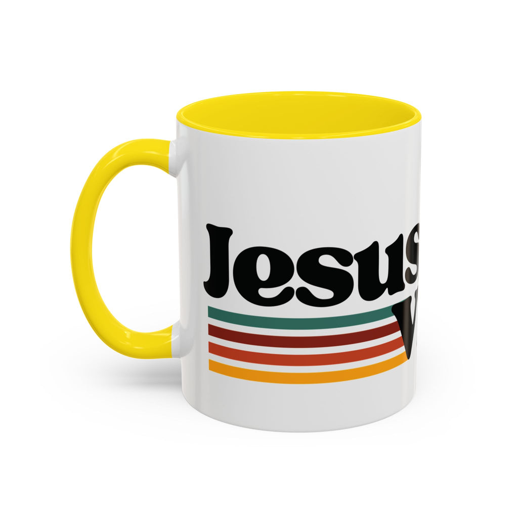☕️ Jesus Vibes Since Forever Mug – Retro Faith Edition, (11oz, 15oz) Christian Gifts, Christmas Gifts, Birthday Gifts, Gifts for Her, Gifts for Him, Gifts for Ministry, Retro Coffee Mugs