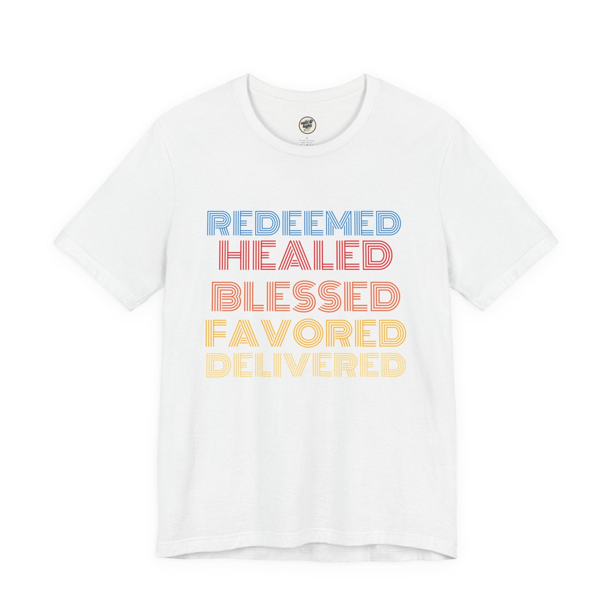 Redeemed Tee, Perfect for Gift, Casual Wear, Christian Clothing, Gifts for Ministry, Christmas Gifts, Birthday Gifts, Gifts for Her, Gifts for Friends