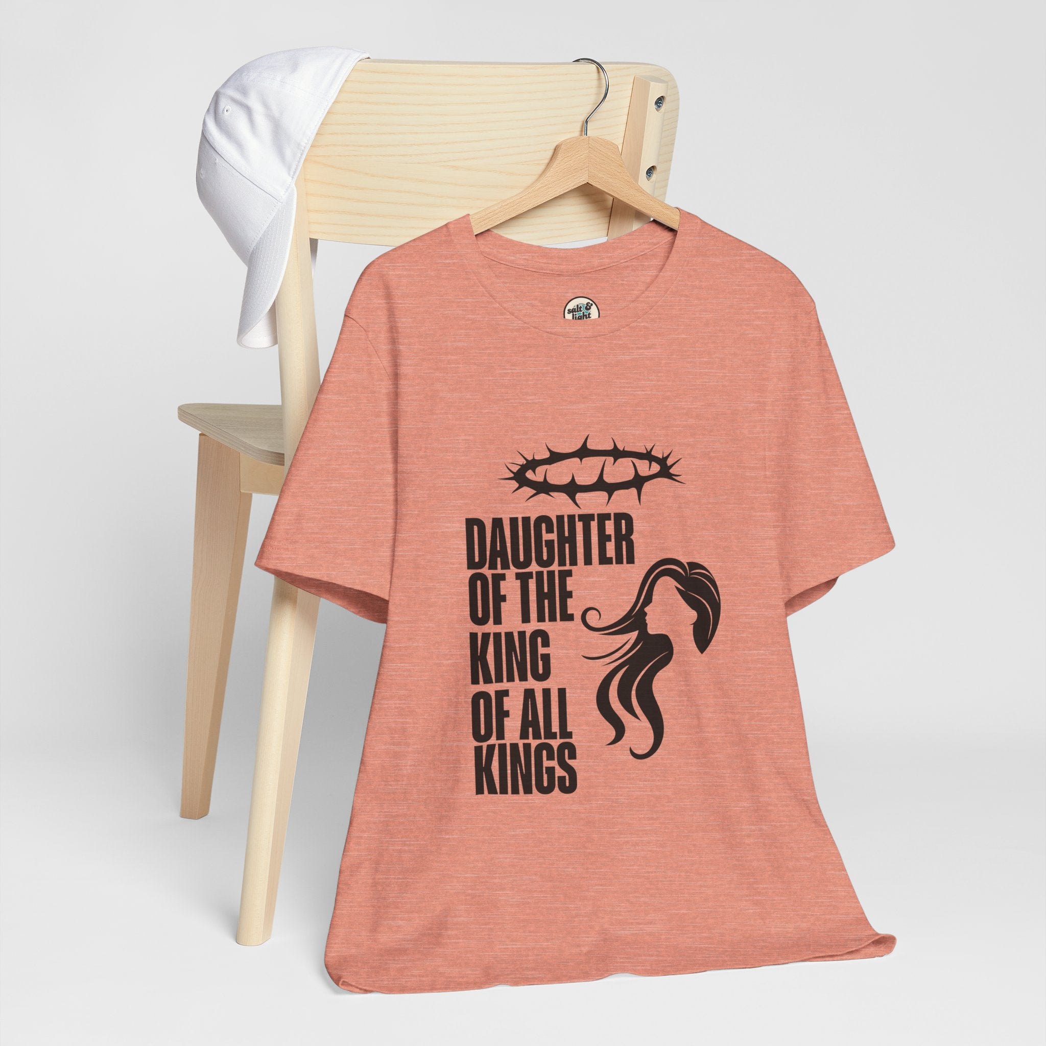Daughter of the King Tee, Perfect for Gift, Casual Wear, Christian Clothing, Gifts for Ministry, Christmas Gifts, Birthday Gifts, Gifts for Her, Gifts for Friends