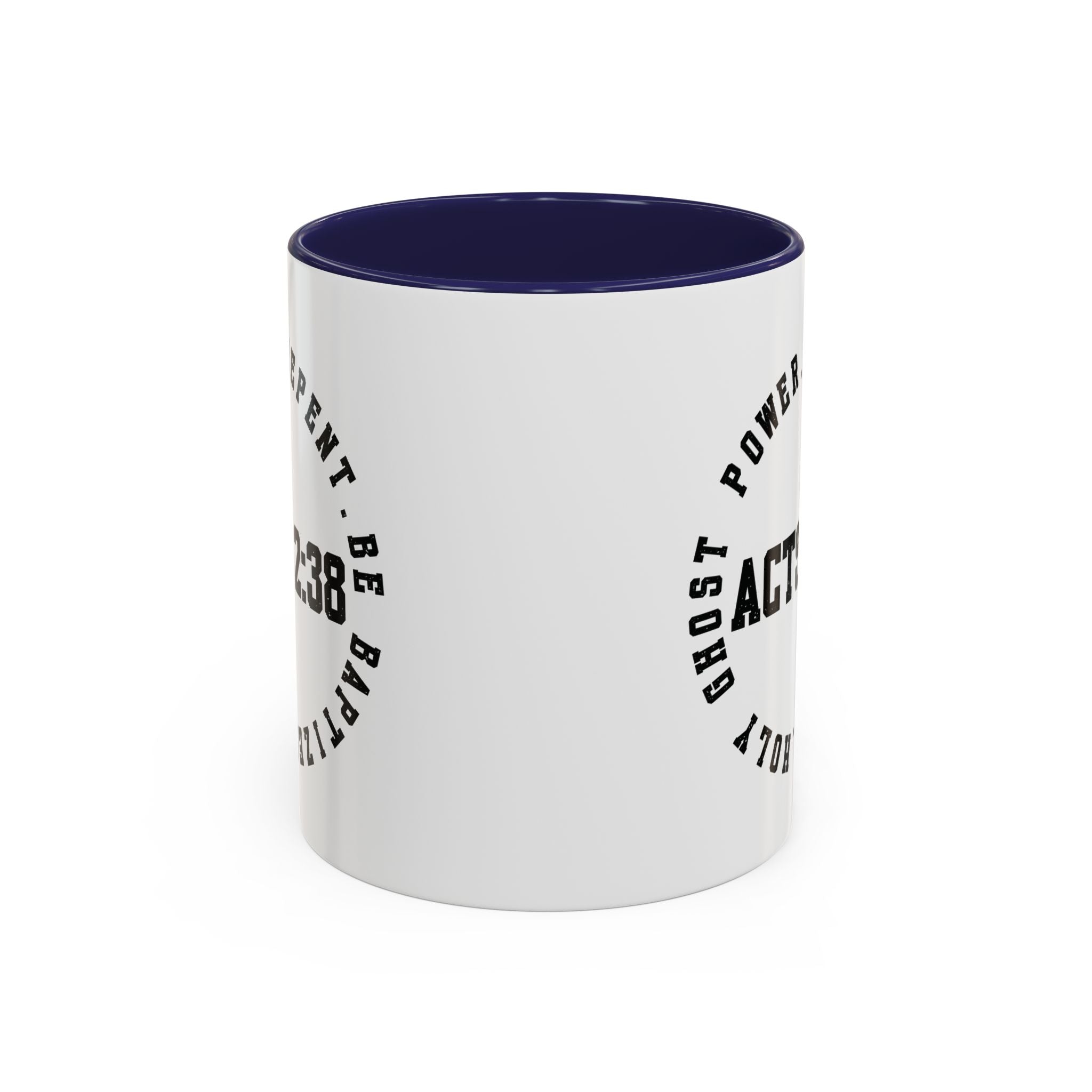 🔥 Acts 2:38 Circle Mug – Bold Faith, Multiple Colors Ceramic Coffee Mug (11, 15oz), Gifts for Church, Christmas Gifts, Birthday Gifts, Baptism Gifts, Gifts for Her, Gifts for Him, Gifts for Ministry