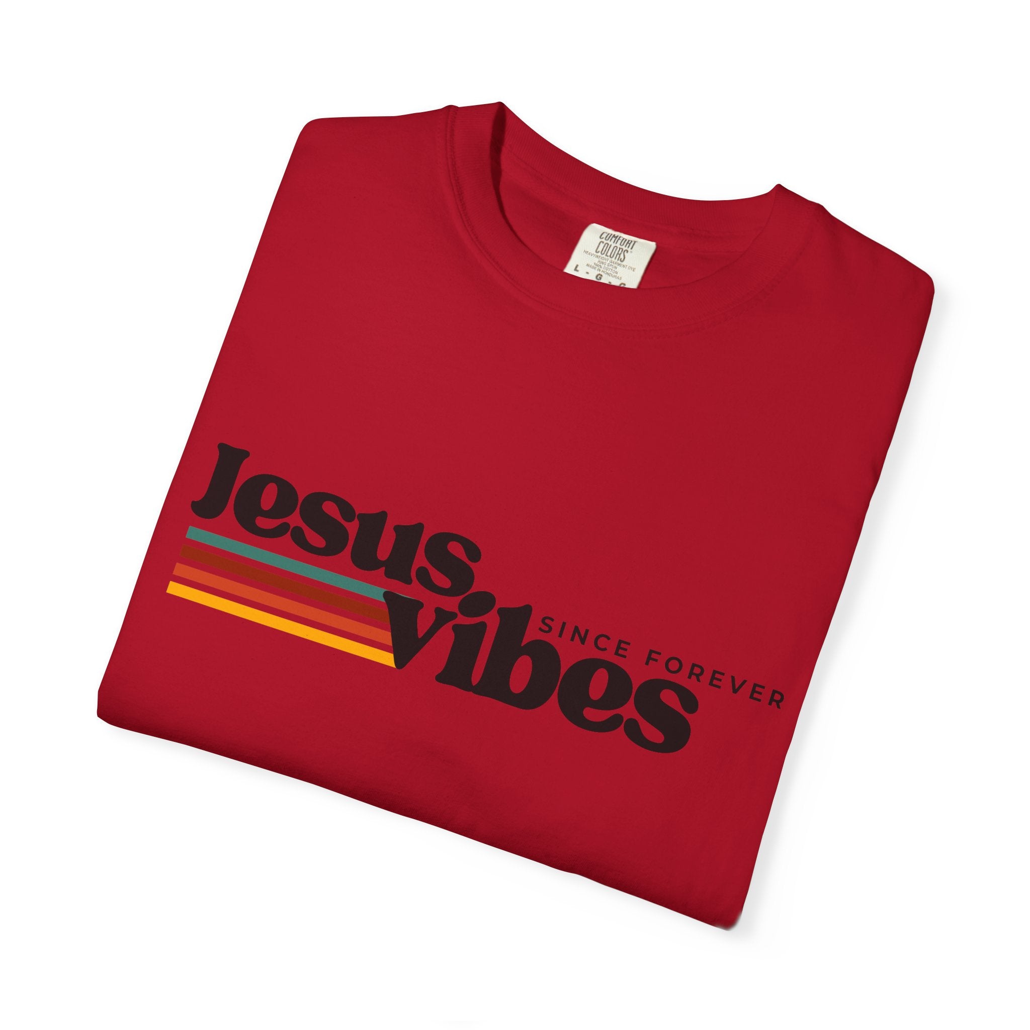 Jesus Vibes Unisex Garment-Dyed T-shirt, Christian Tshirts, Christian Merchandise, Gifts for Church, Gifts for Christmas, Gifts for Birthdays, Christian Apparel