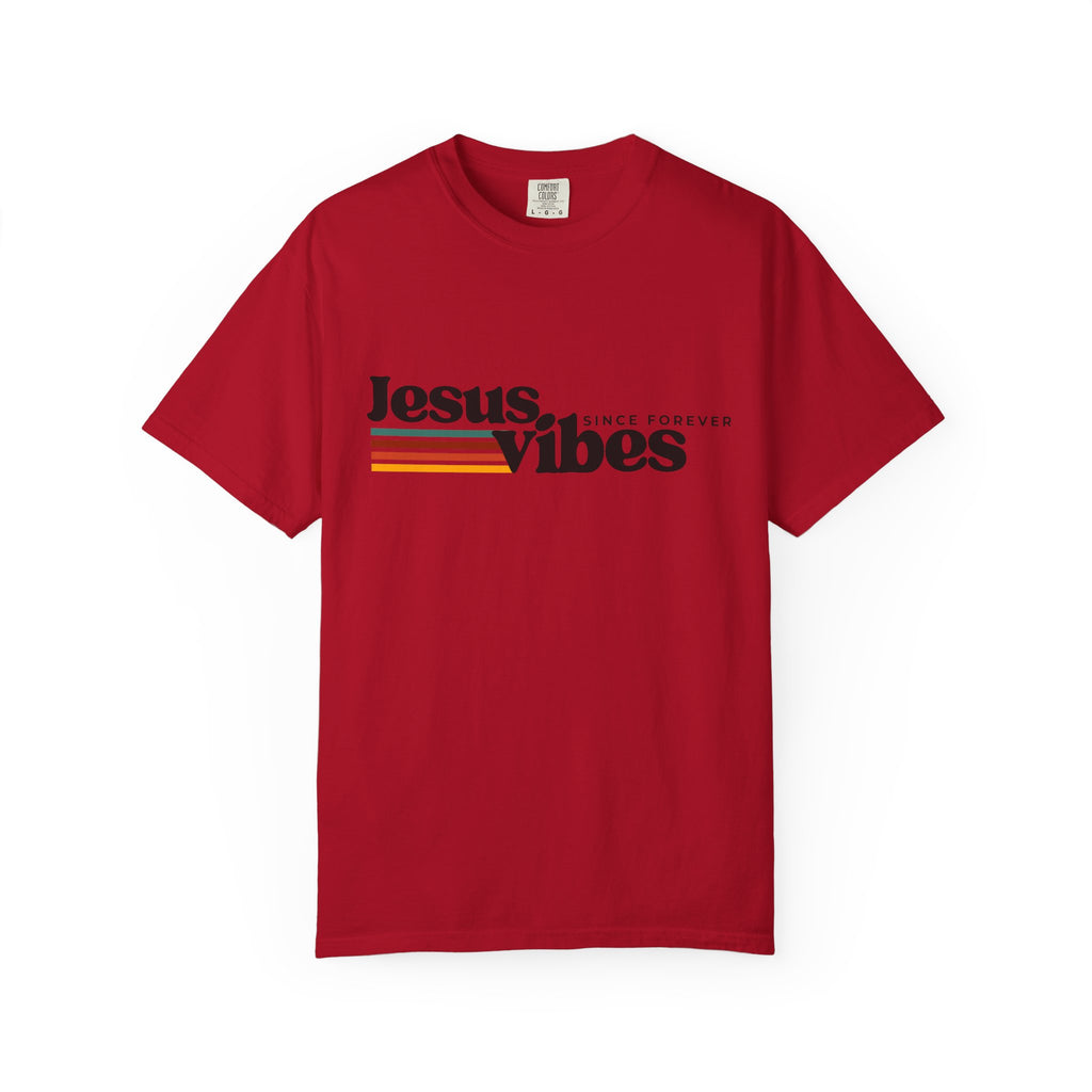 Jesus Vibes Unisex Garment-Dyed T-shirt, Christian Tshirts, Christian Merchandise, Gifts for Church, Gifts for Christmas, Gifts for Birthdays, Christian Apparel